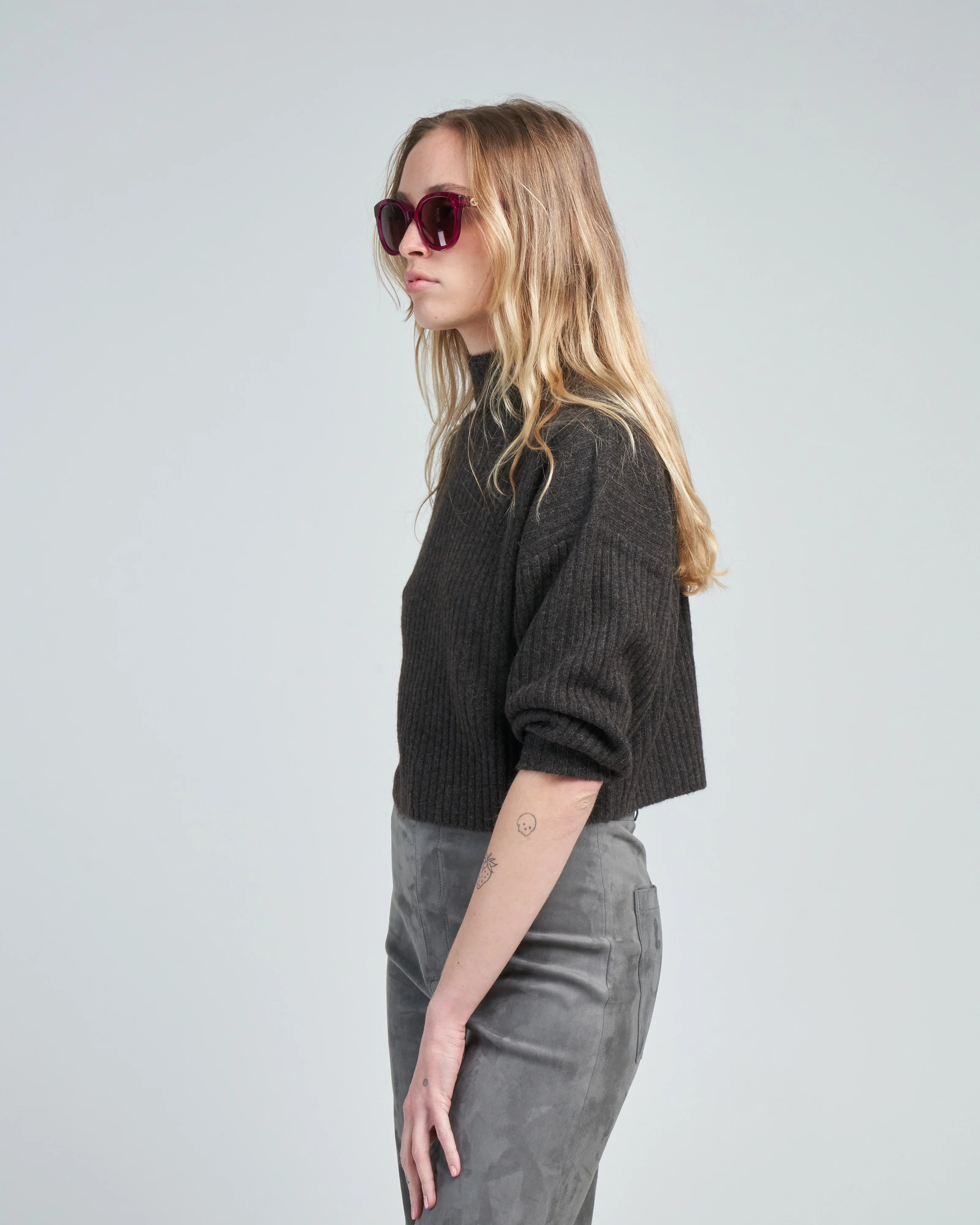 yak rib mock neck sweater - Image 3