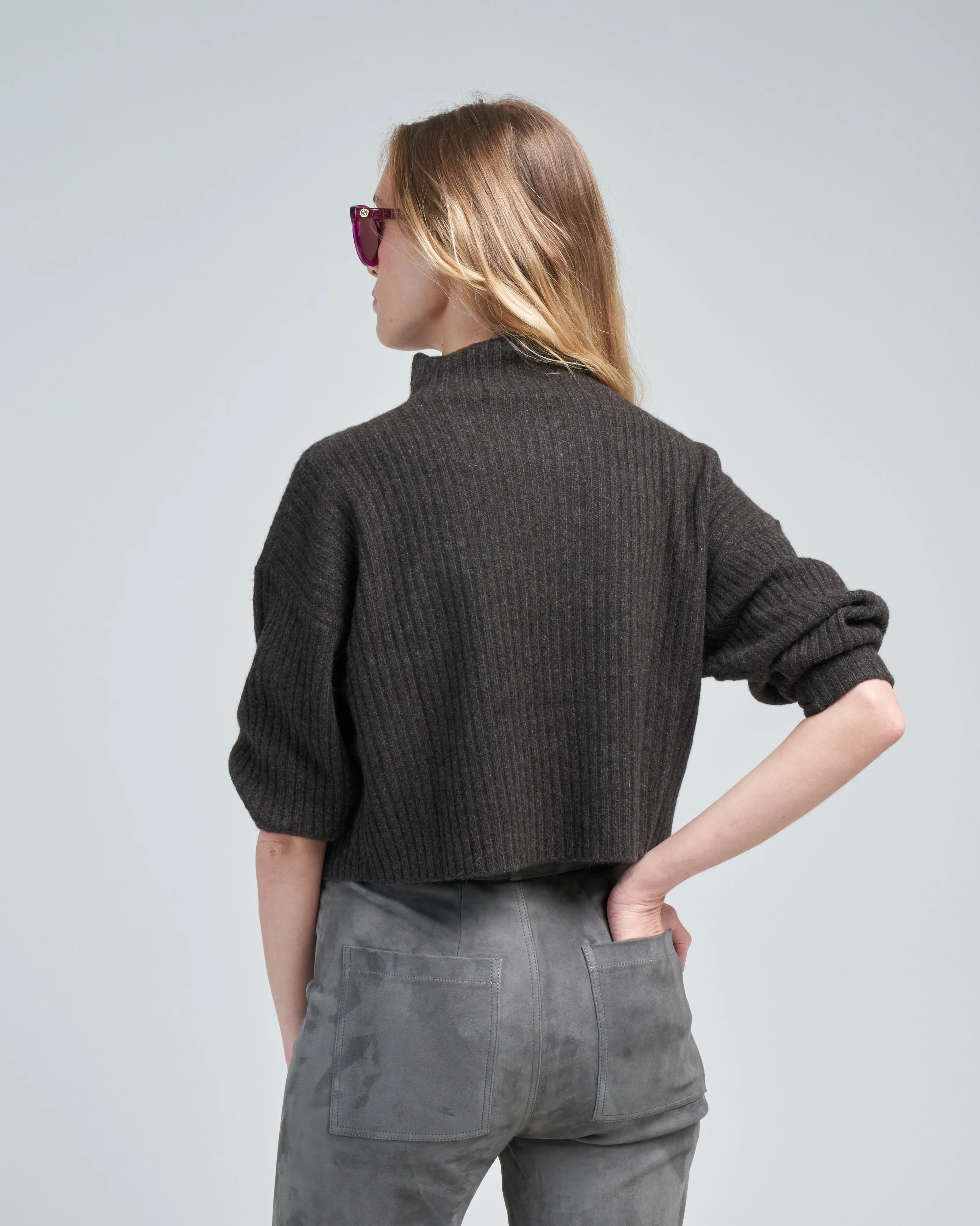 yak rib mock neck sweater - Image 4
