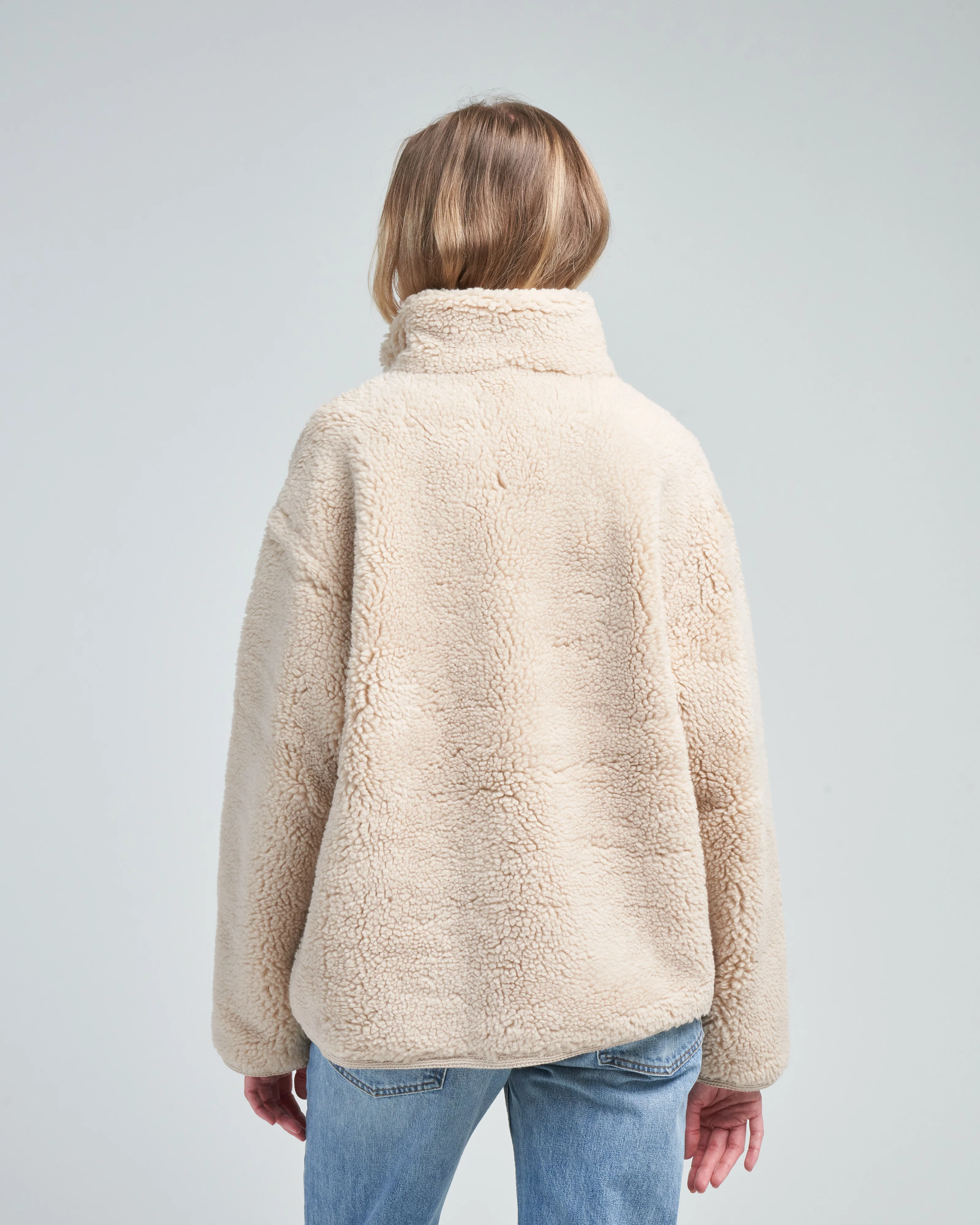 zip up turtle curly jacket - Image 4