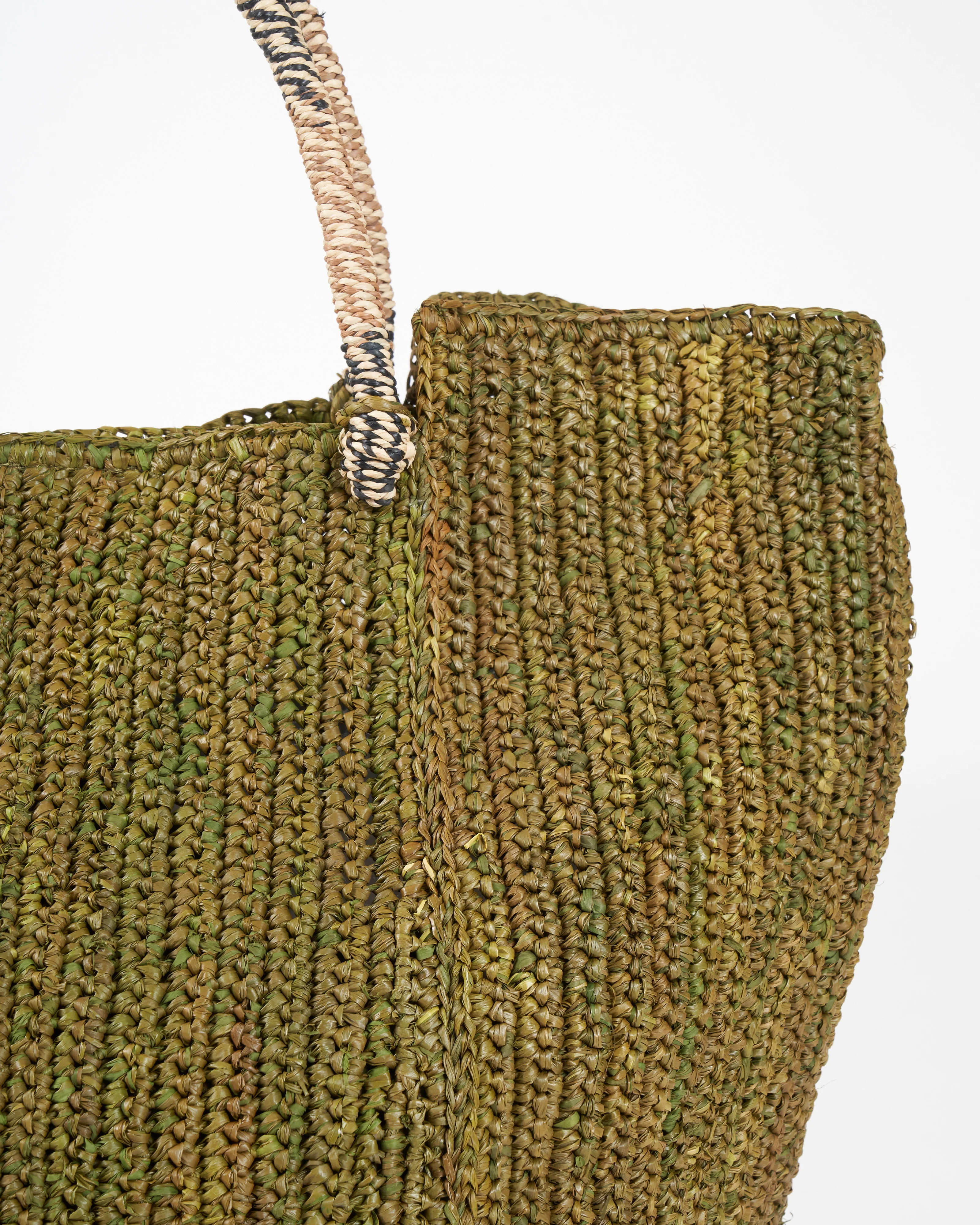 orion vertical tote - kaki beige mix - Image 2