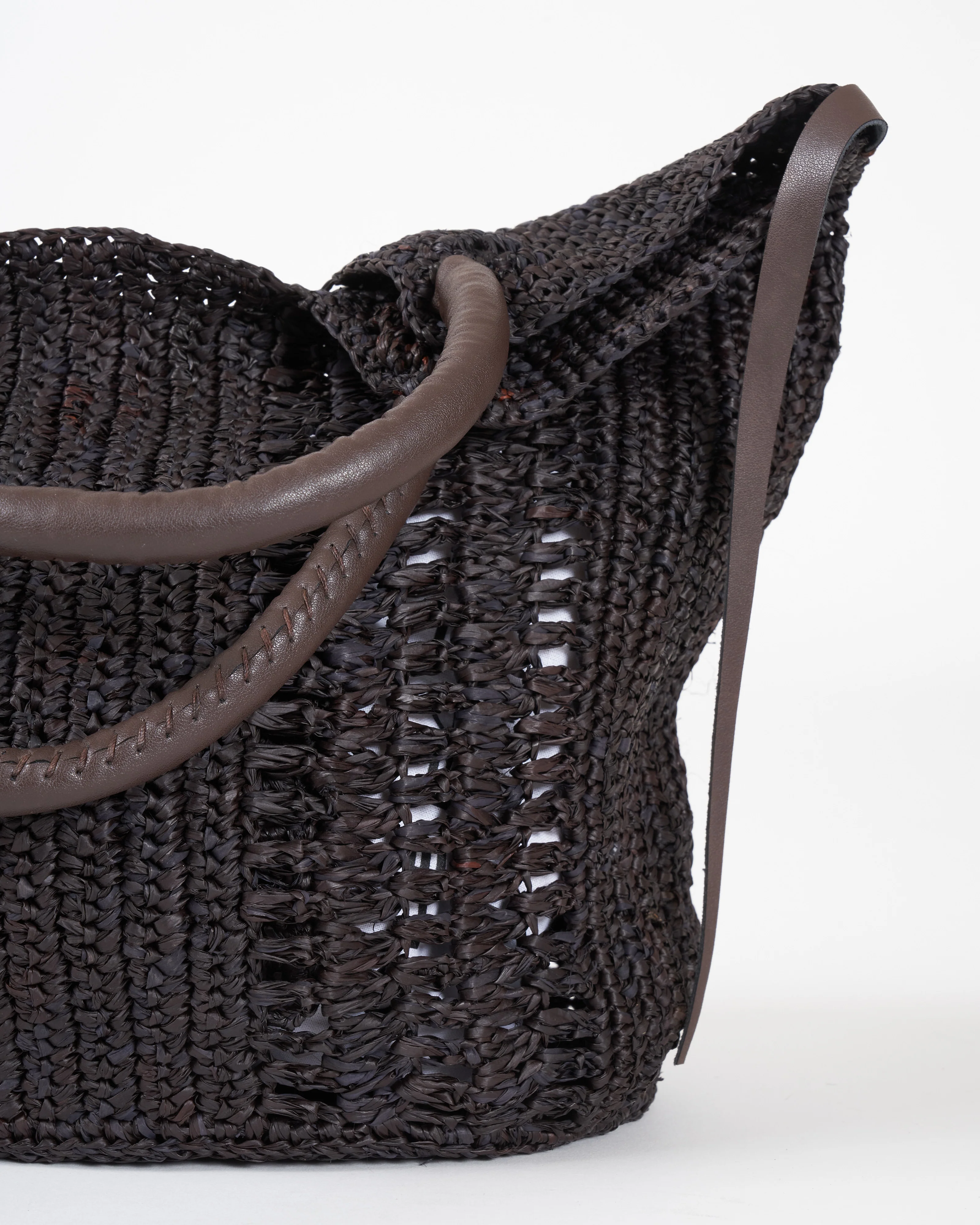tampico pm woven tote - marron - Image 5