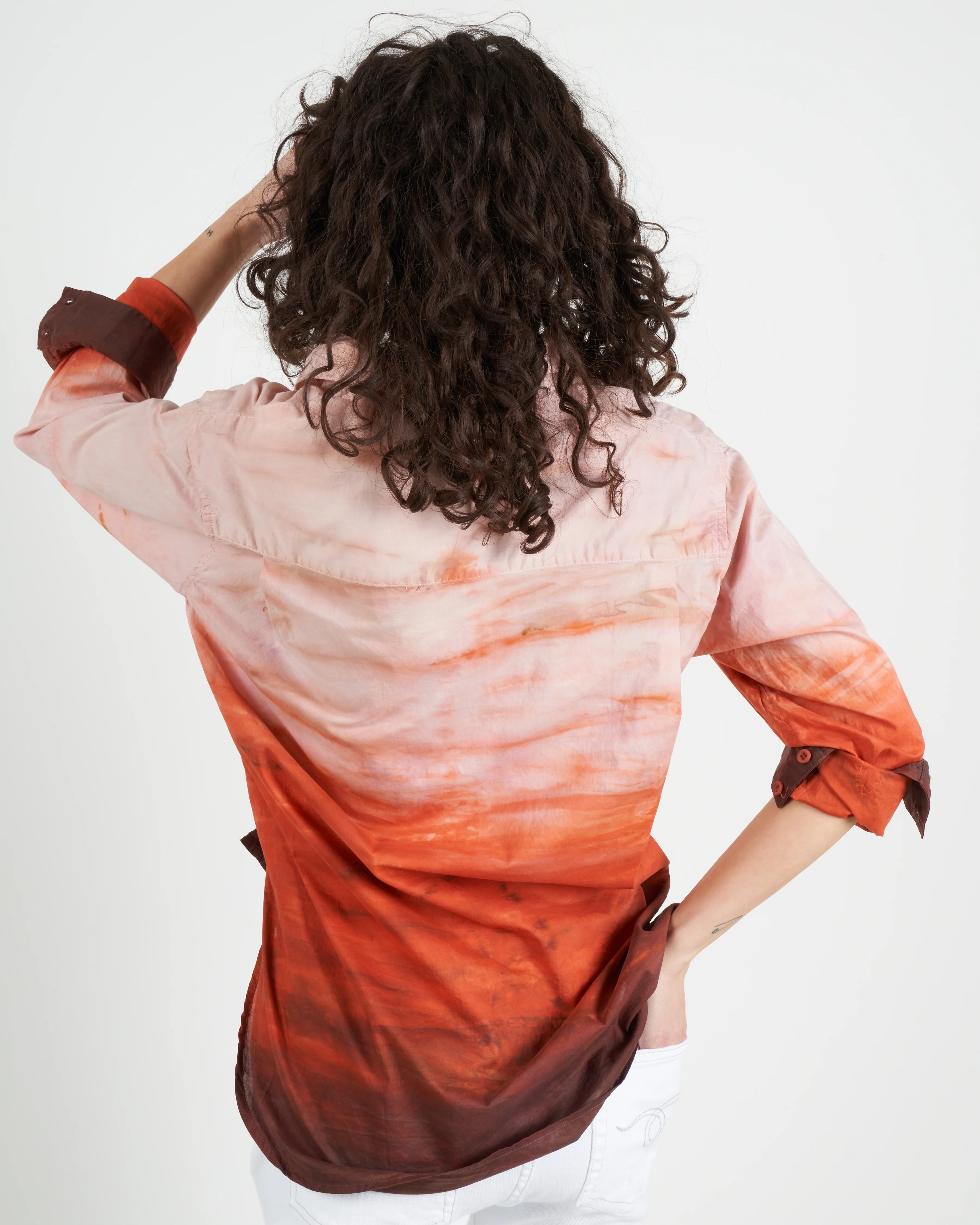 duke top - tie dye - rust - Image 3