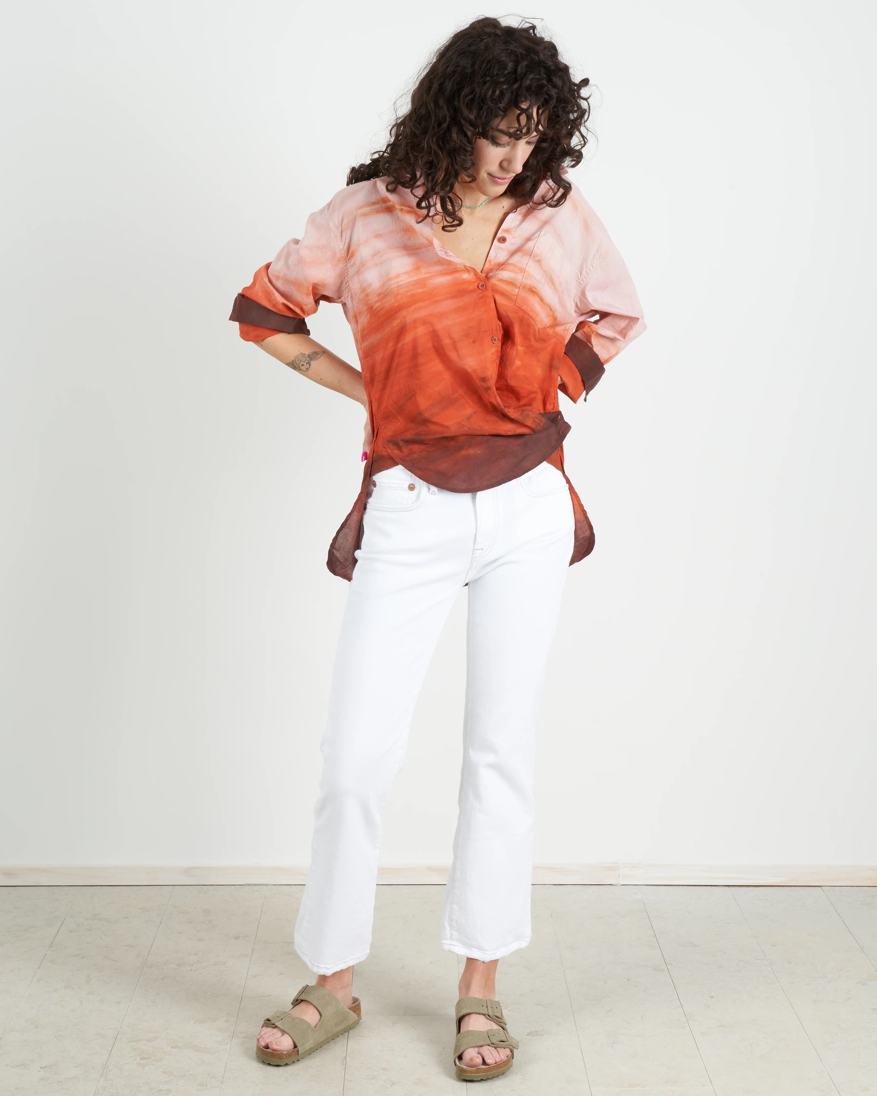 duke top - tie dye - rust - Image 6