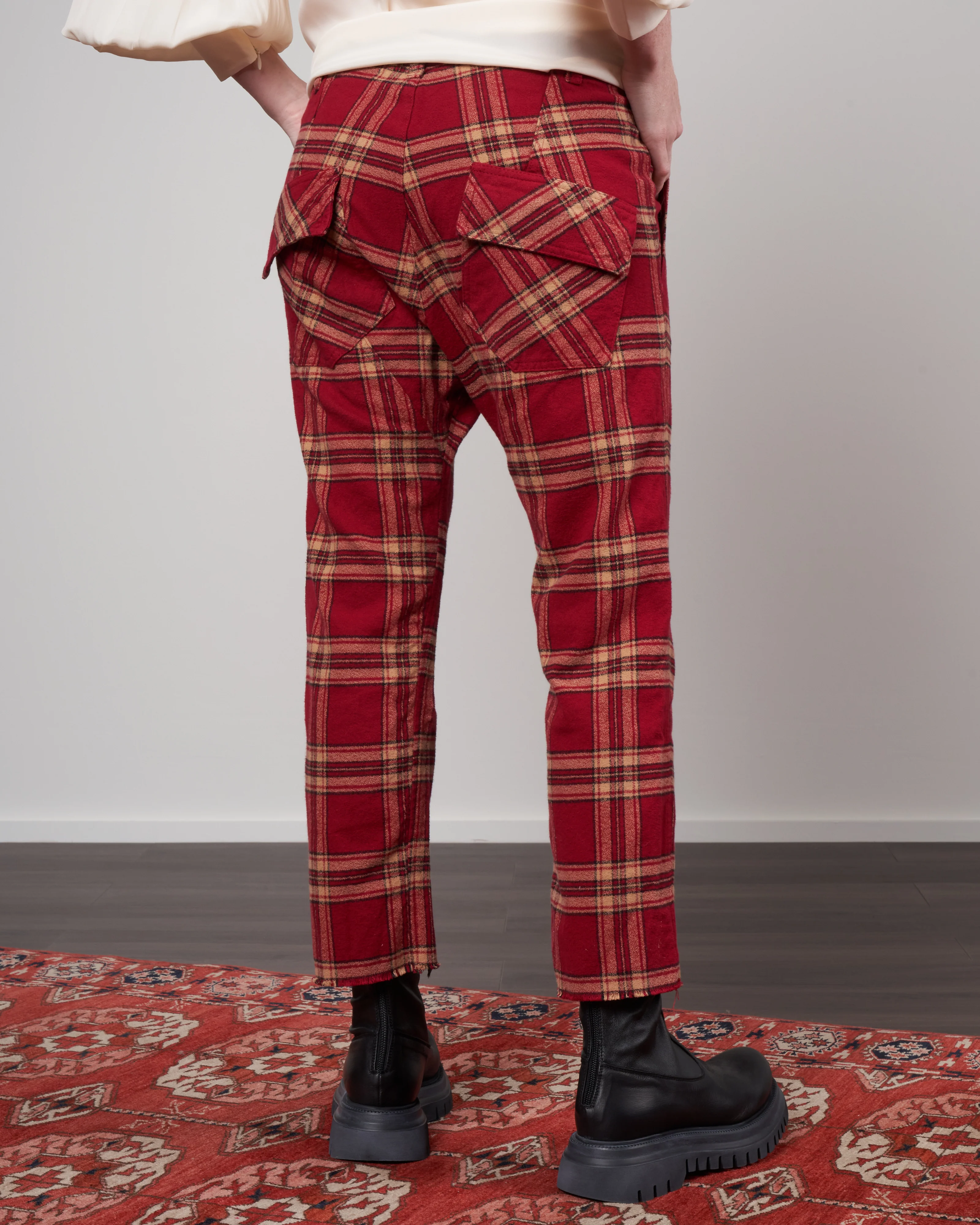 griffin flannel pant - cranberry - Image 4