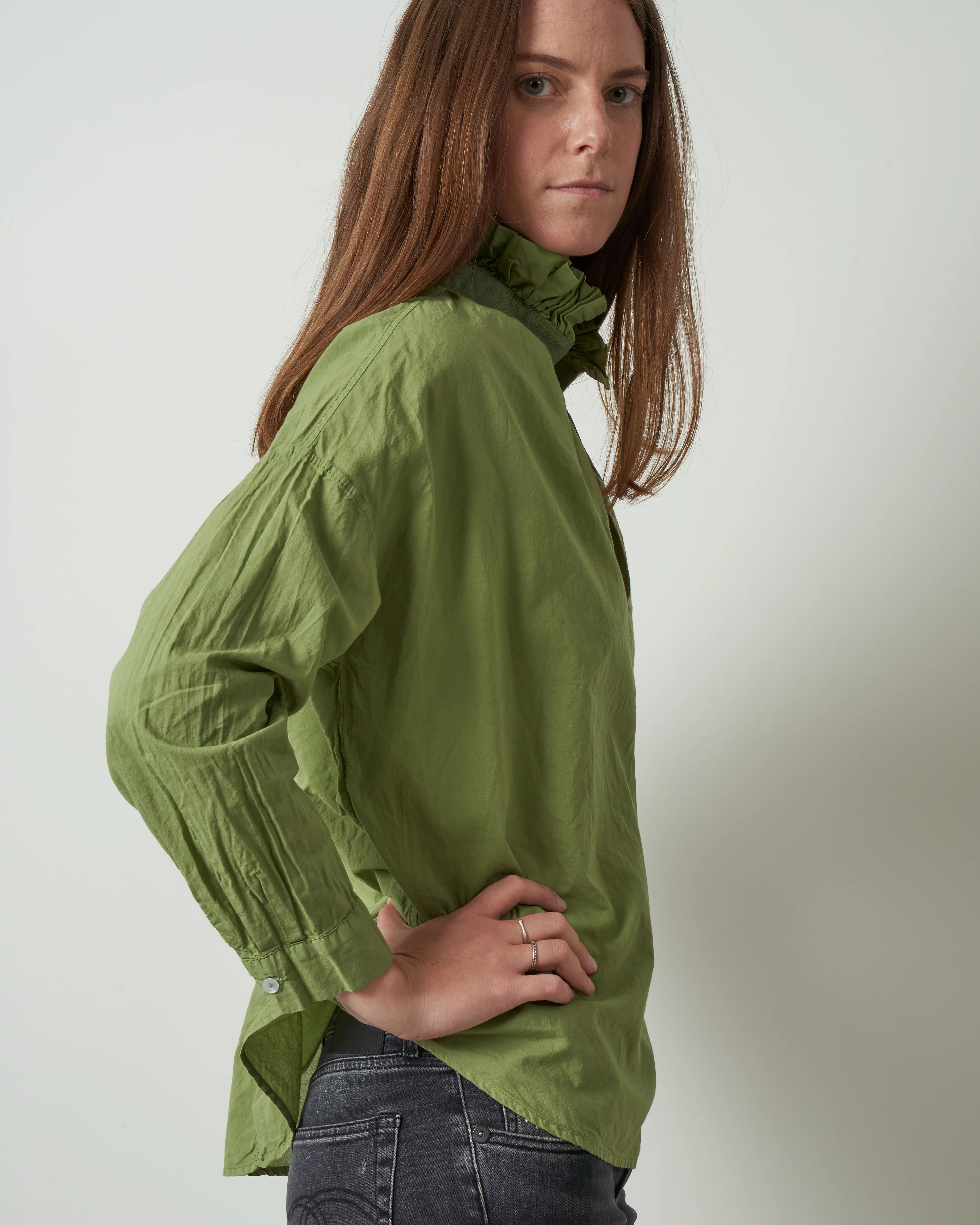 penelope cabo shirt - olive - Image 2