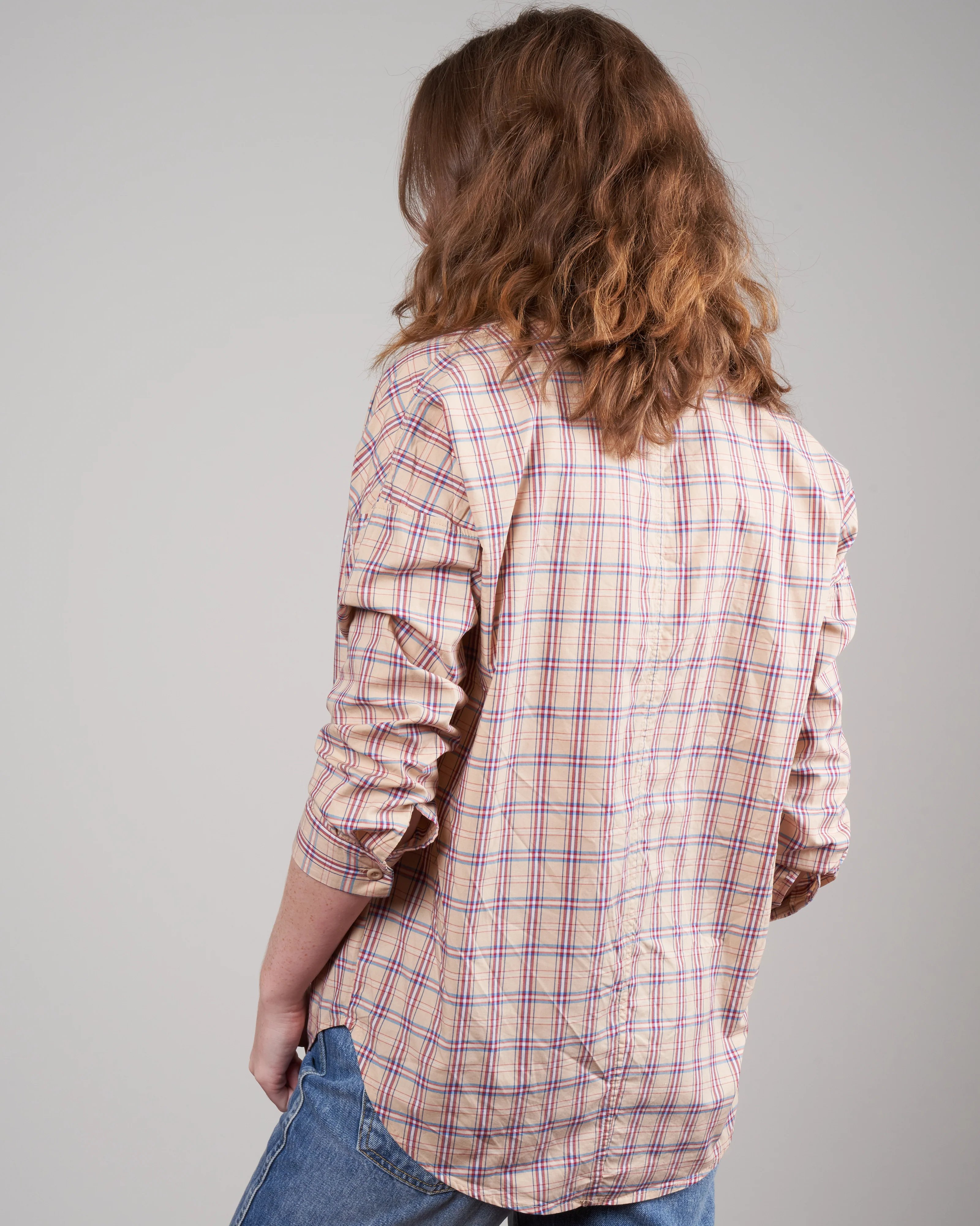 penelope plaid top - toast - Image 4