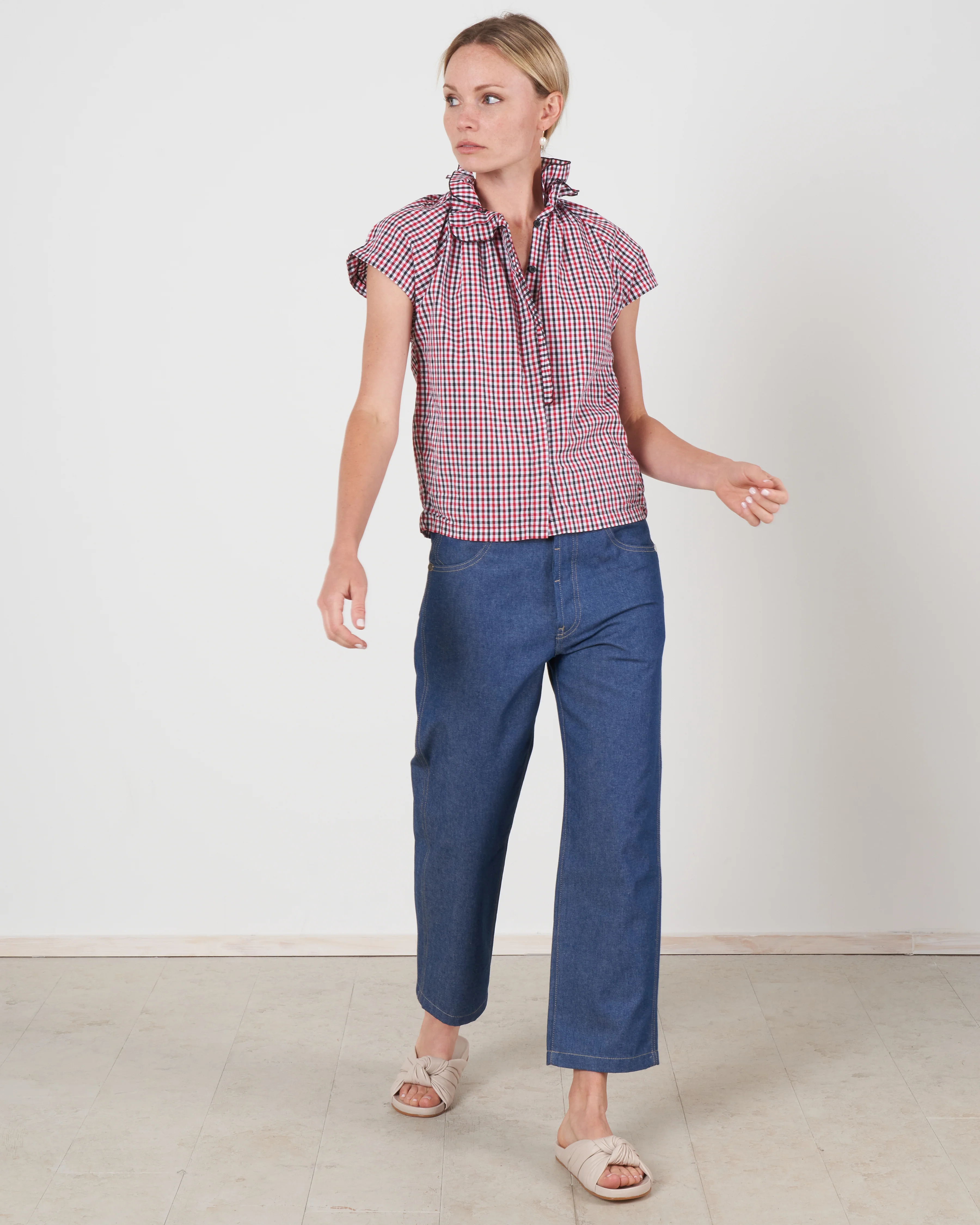 stella - gingham - red