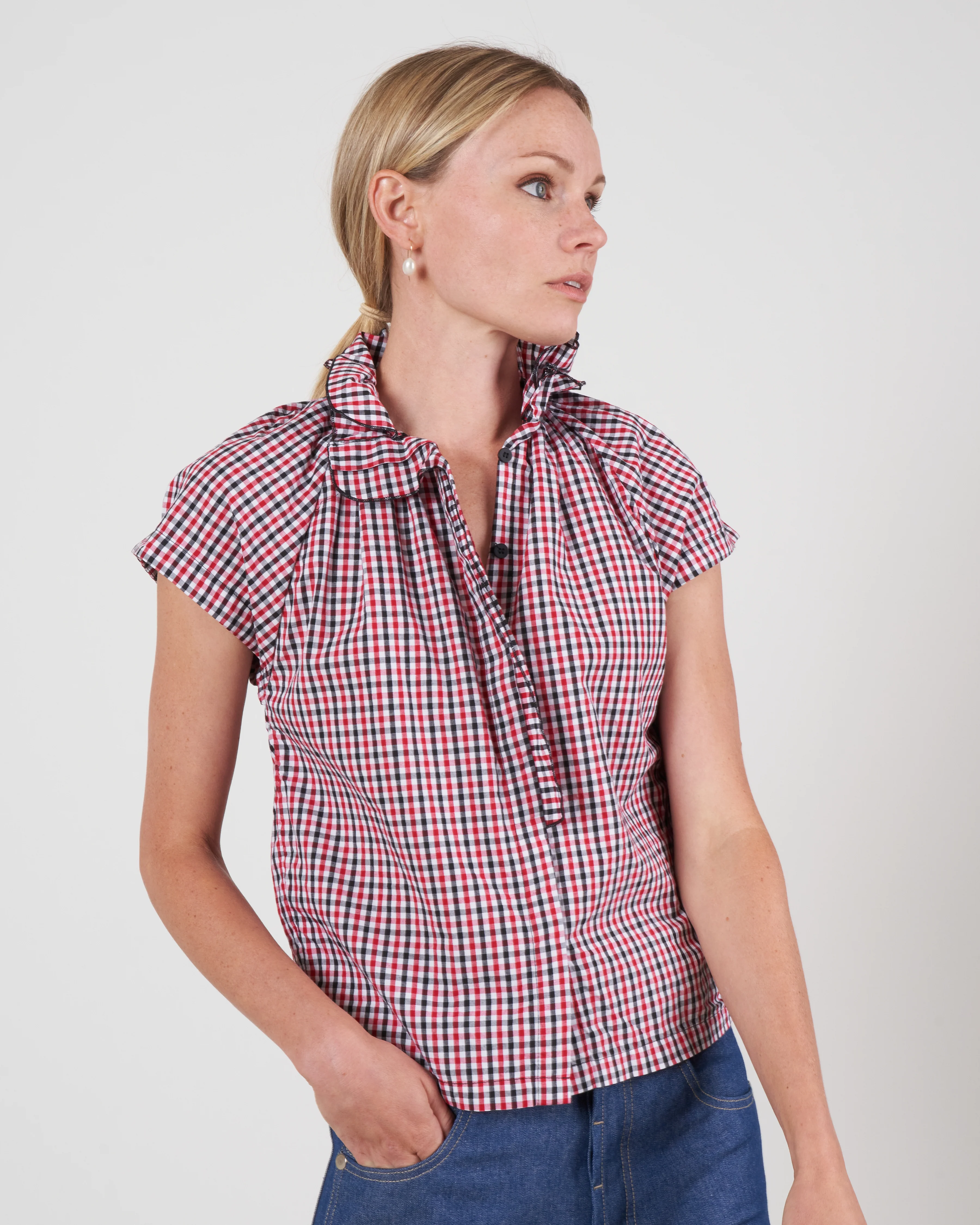 stella - gingham - red - Image 2