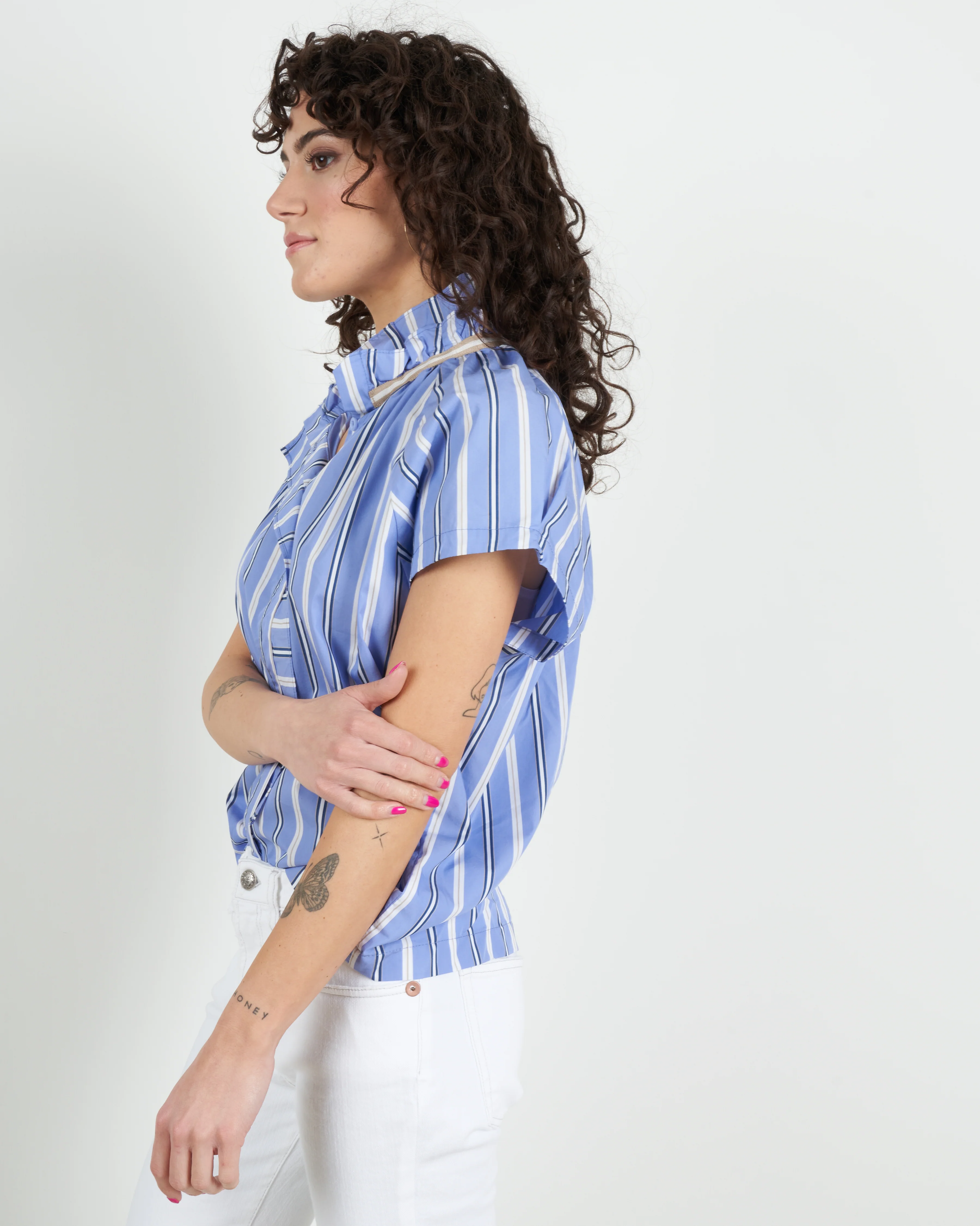 stella top - blue stripe - Image 4