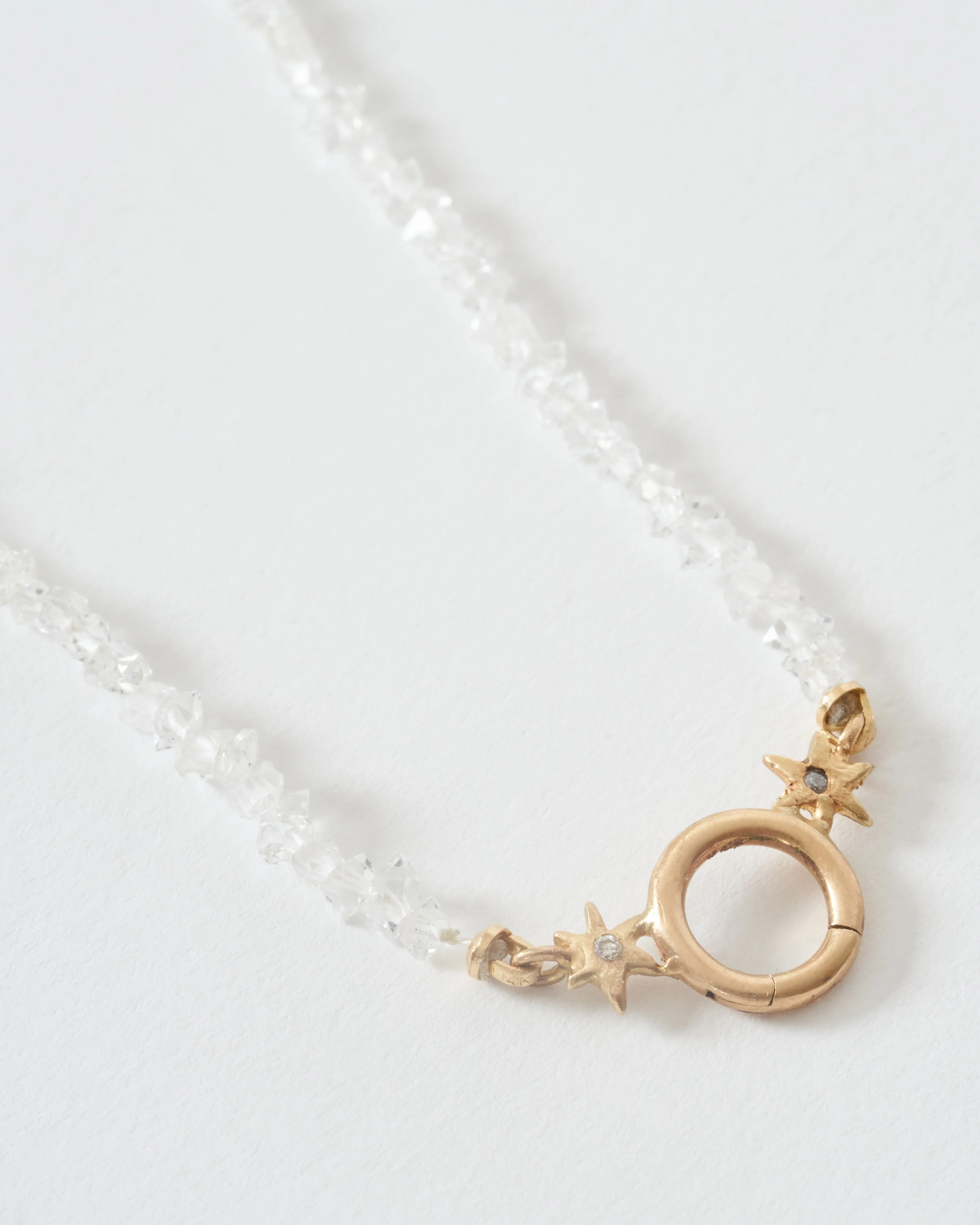 ad astra herkimer charm holder necklace - 14k yellow gold - Image 4