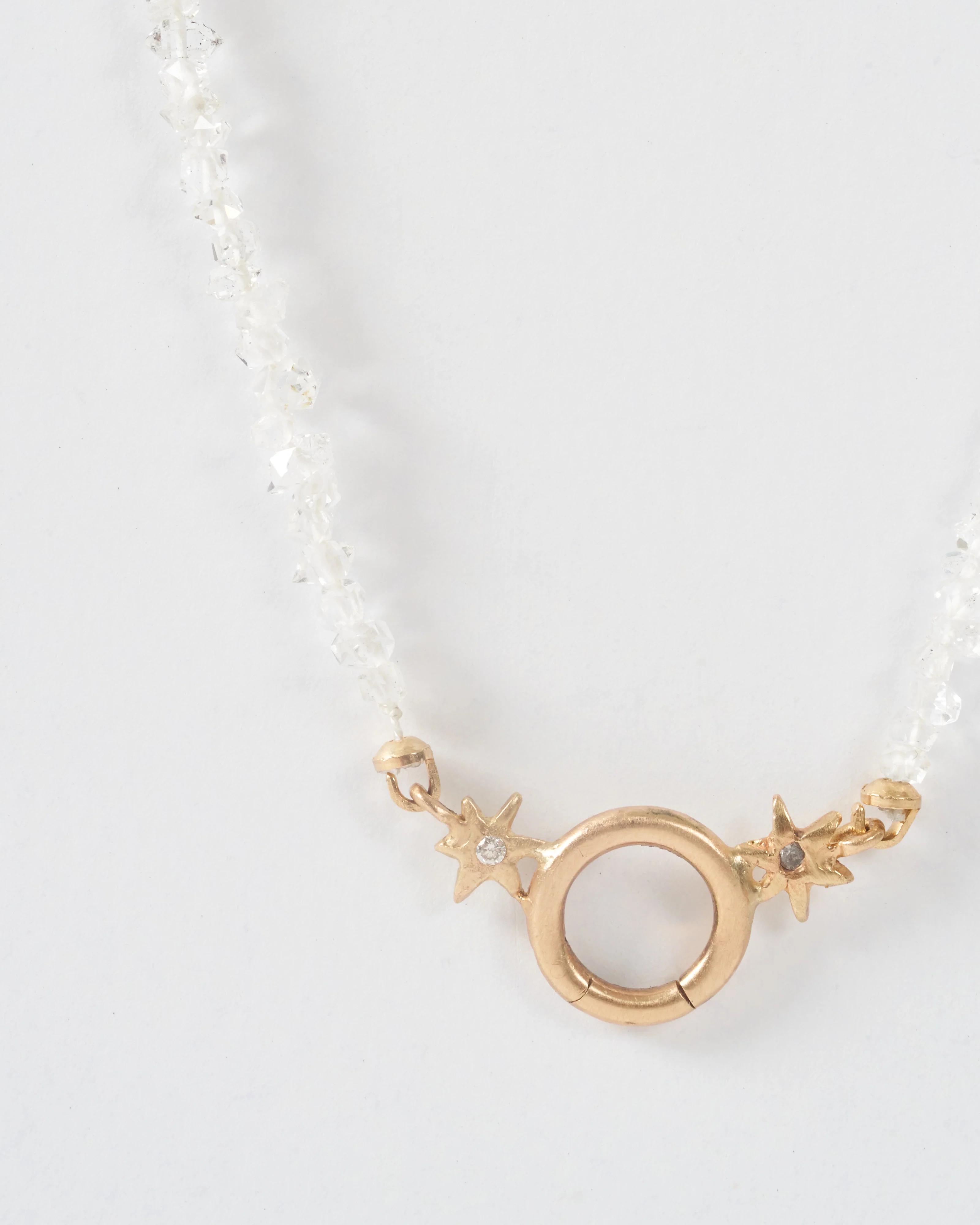 ad astra herkimer charm holder necklace - 14k yellow gold - Image 5