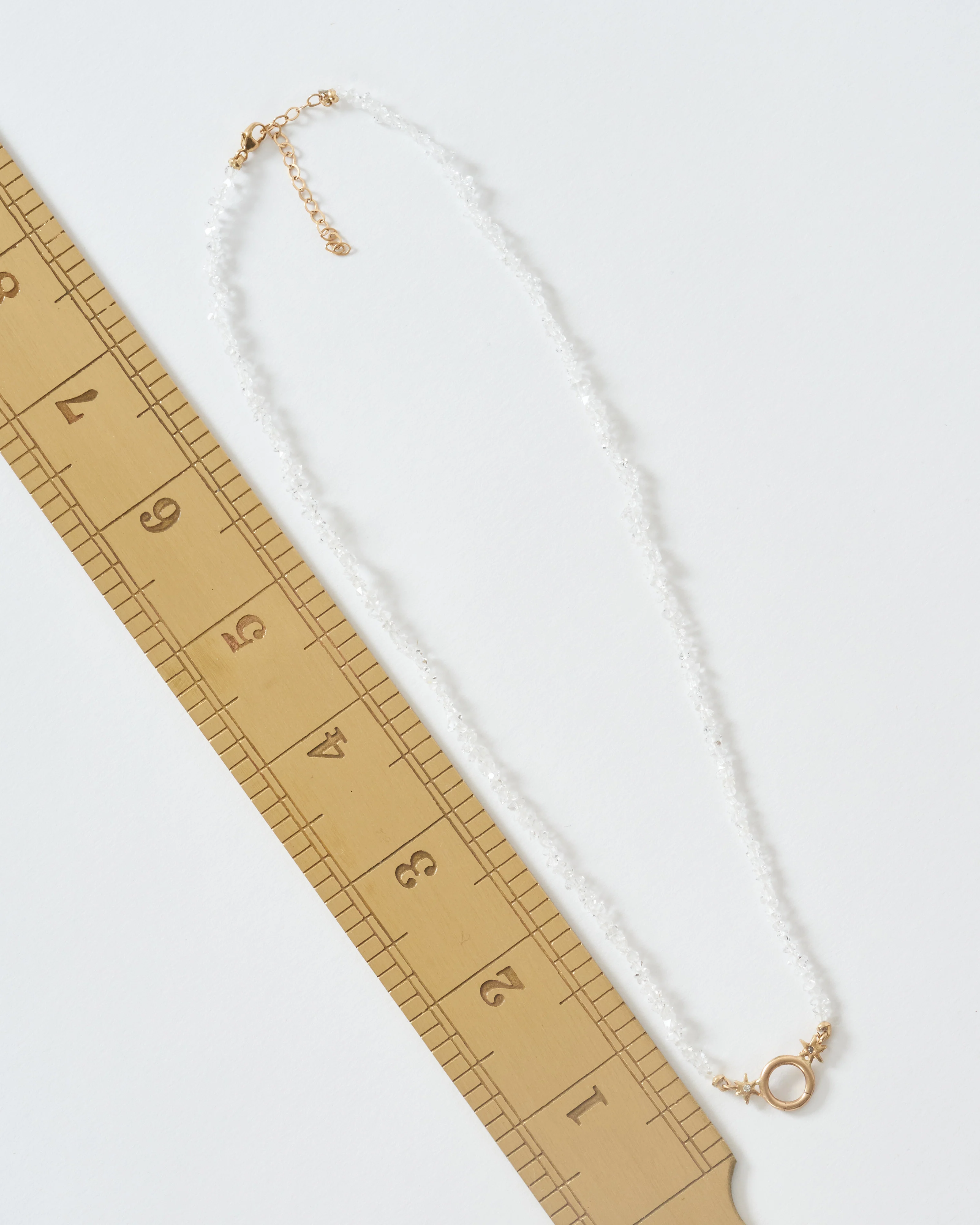 ad astra herkimer charm holder necklace - 14k yellow gold - Image 6