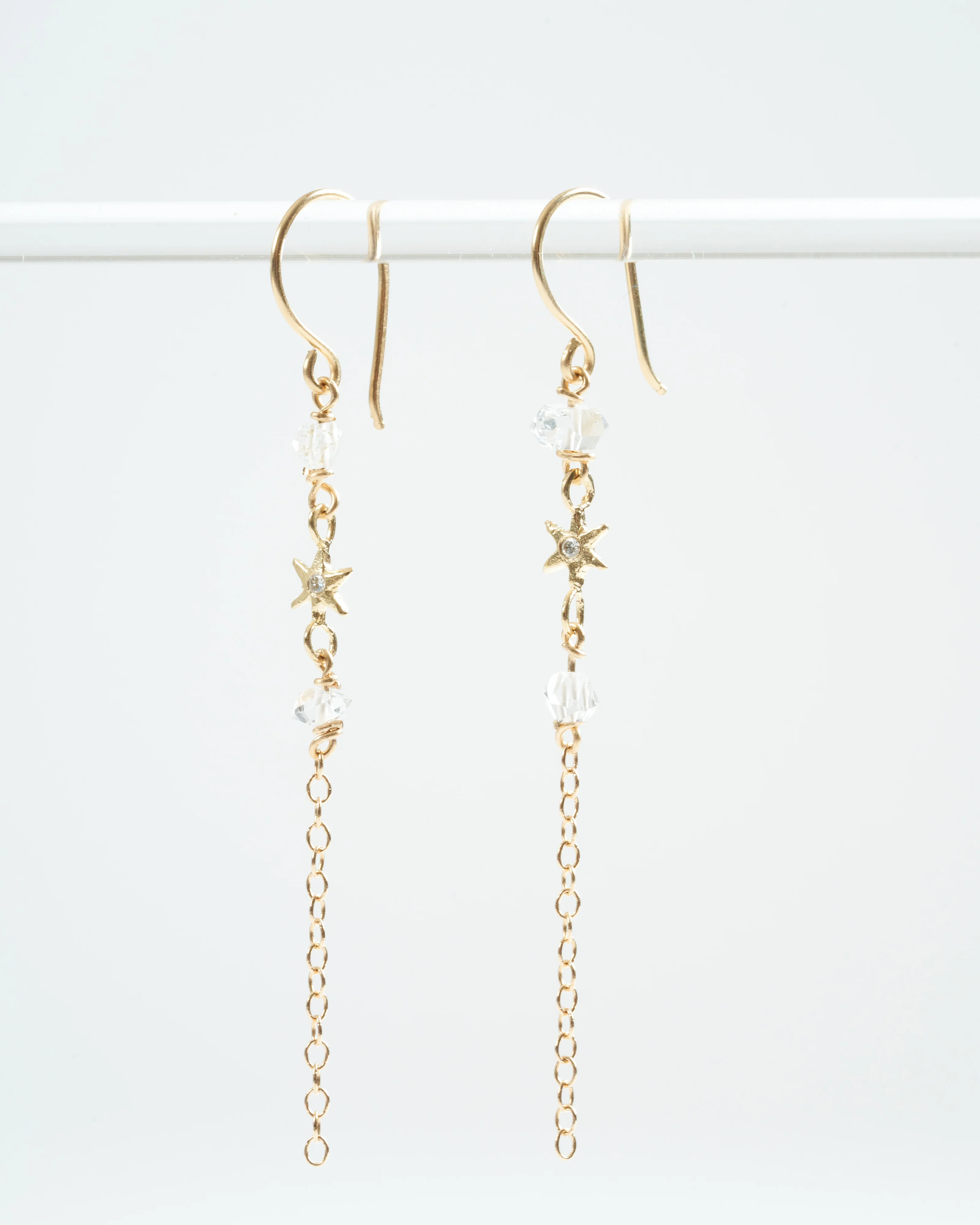 aster drop earrings - gold - Image 2