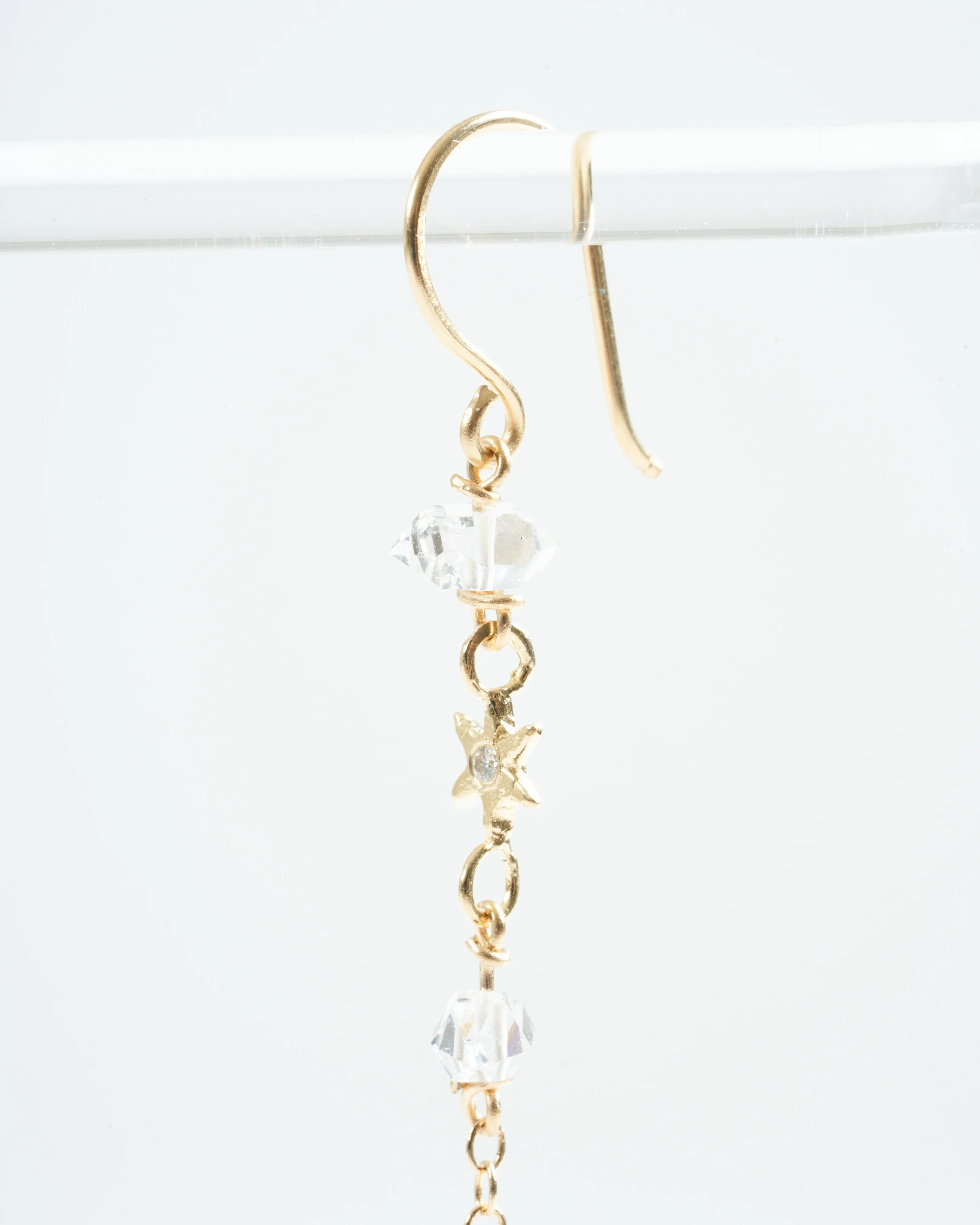 aster drop earrings - gold - Image 3