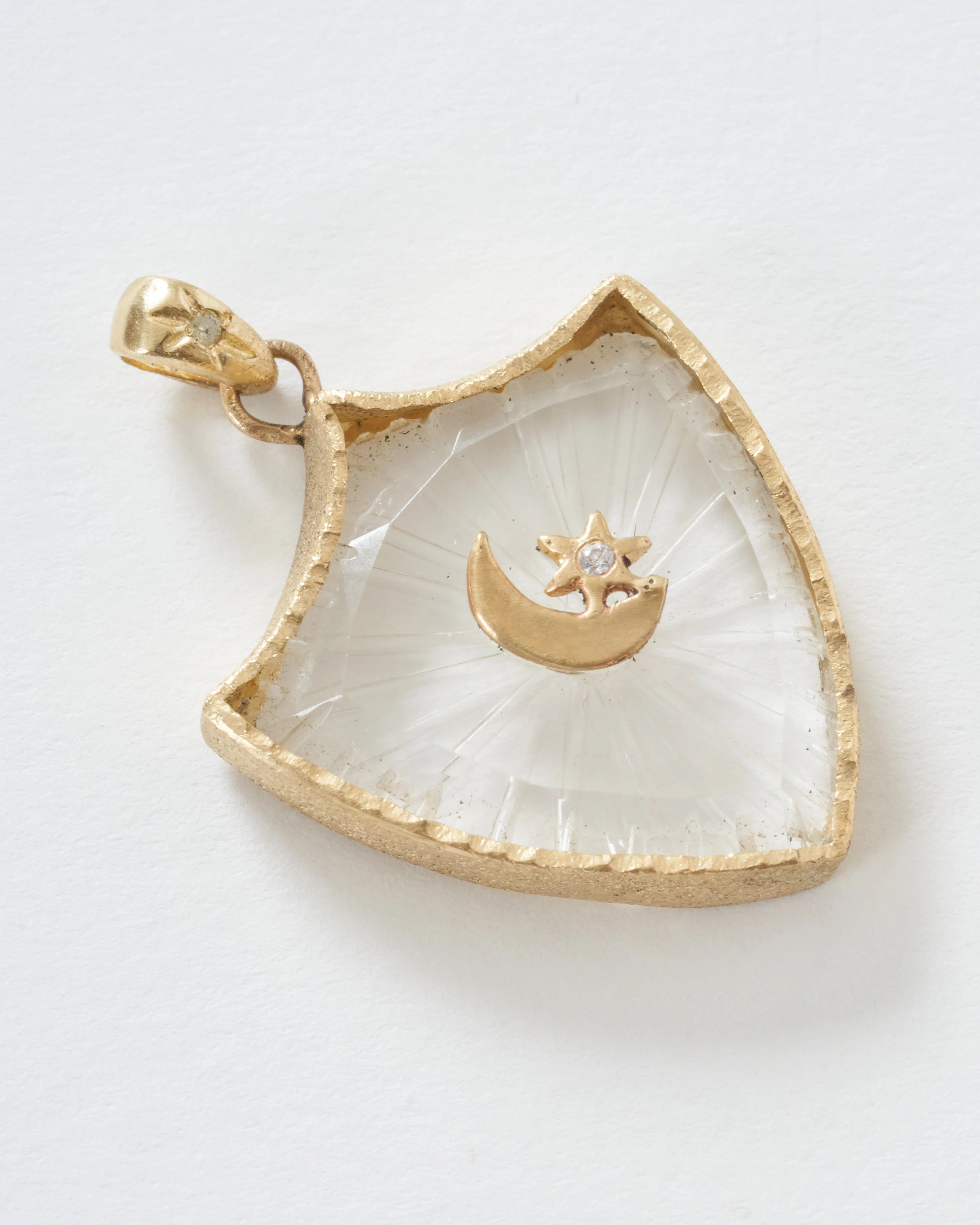 crescent star large shield amulet - Image 3