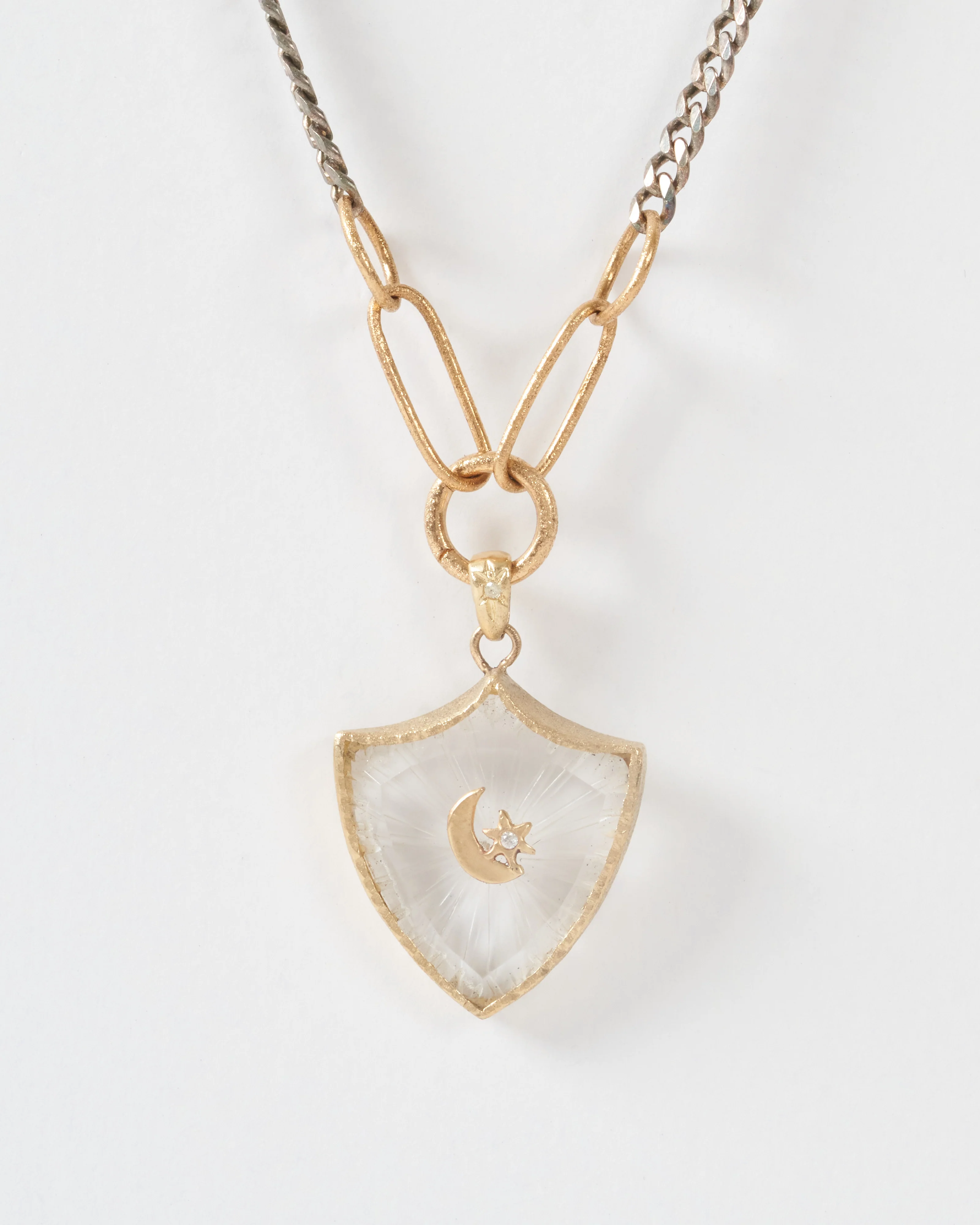 crescent star large shield amulet - Image 4