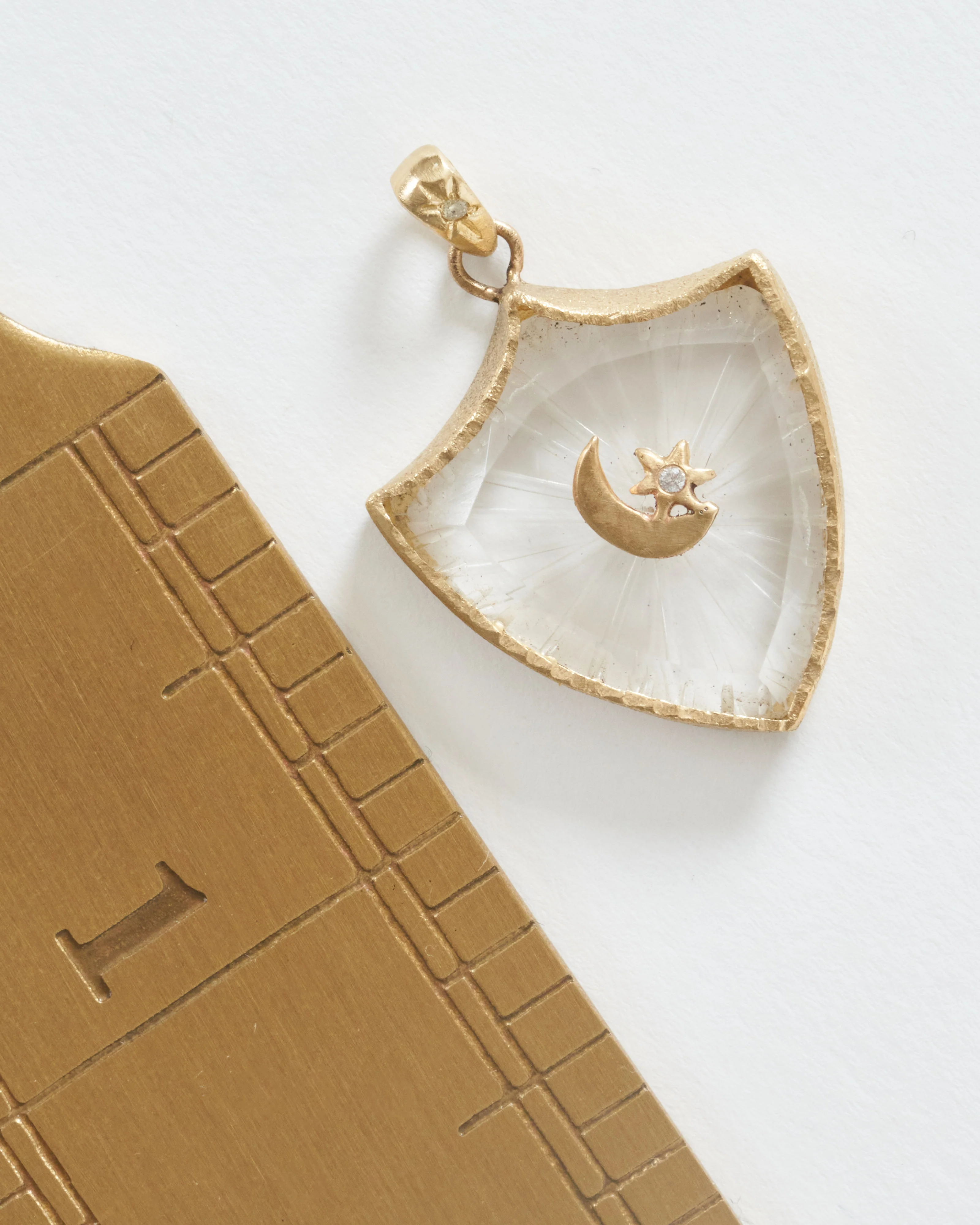 crescent star large shield amulet - Image 5