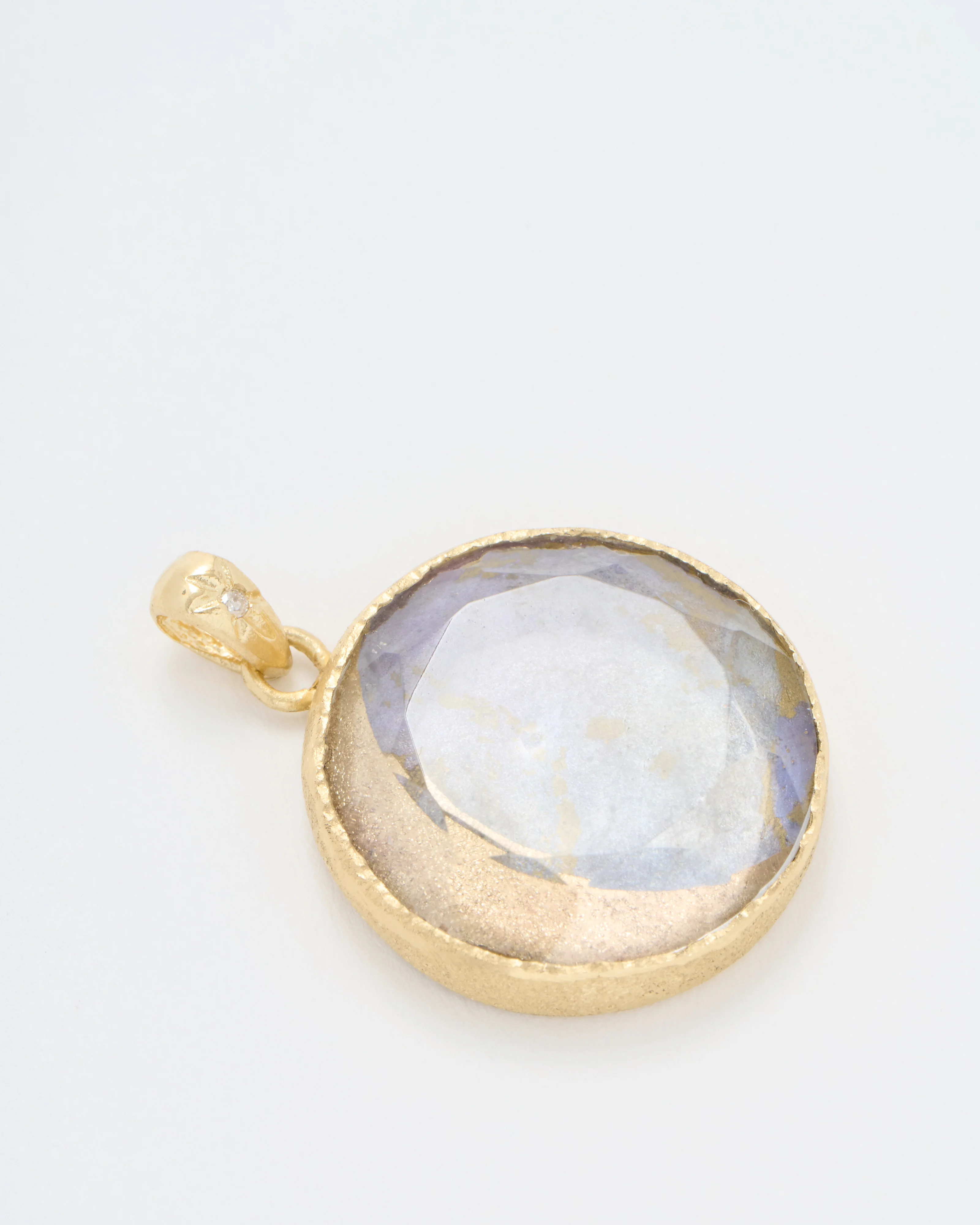 ethereal painted moon pendant - Image 4