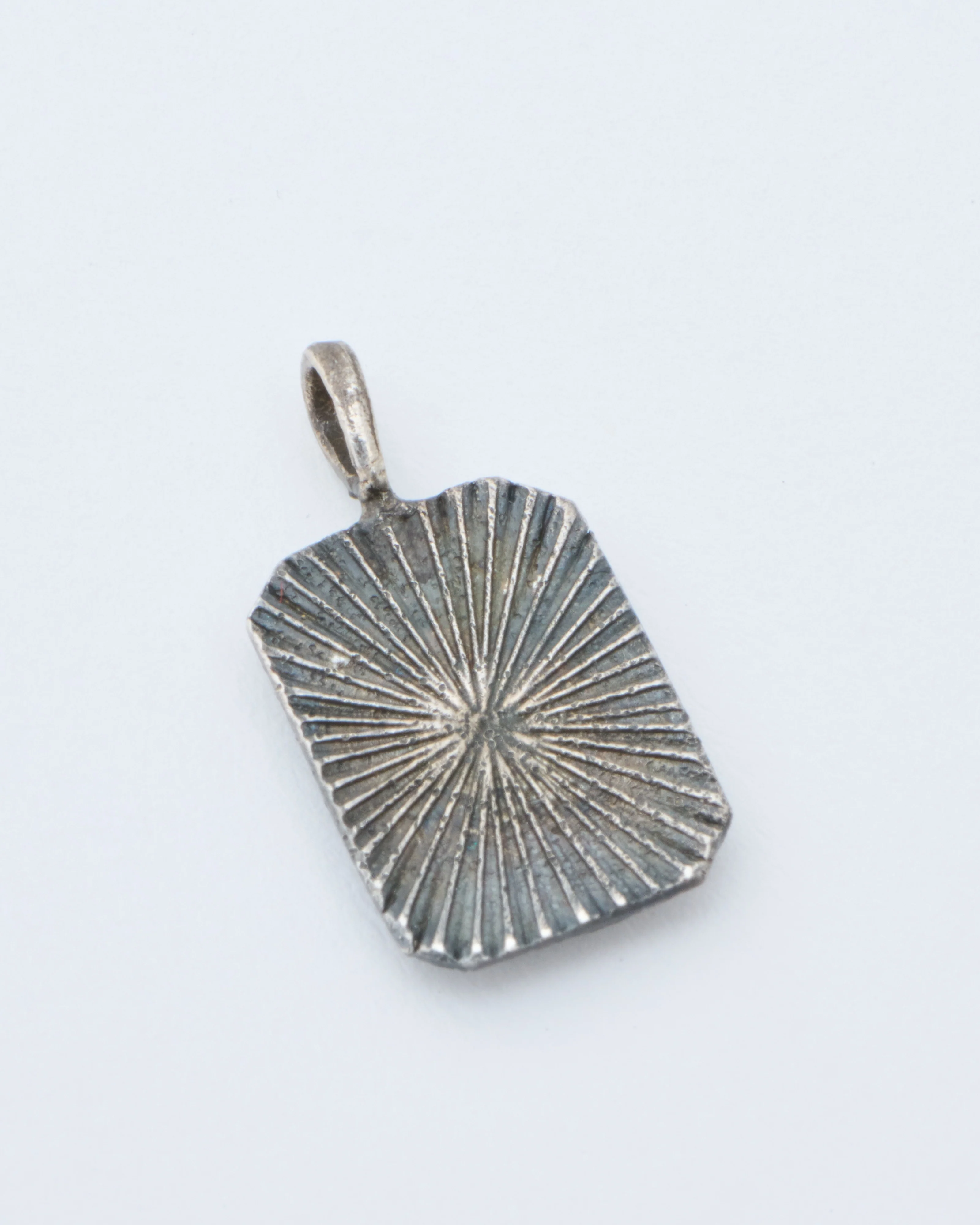 mixed metal sacred heart aura tag - Image 4