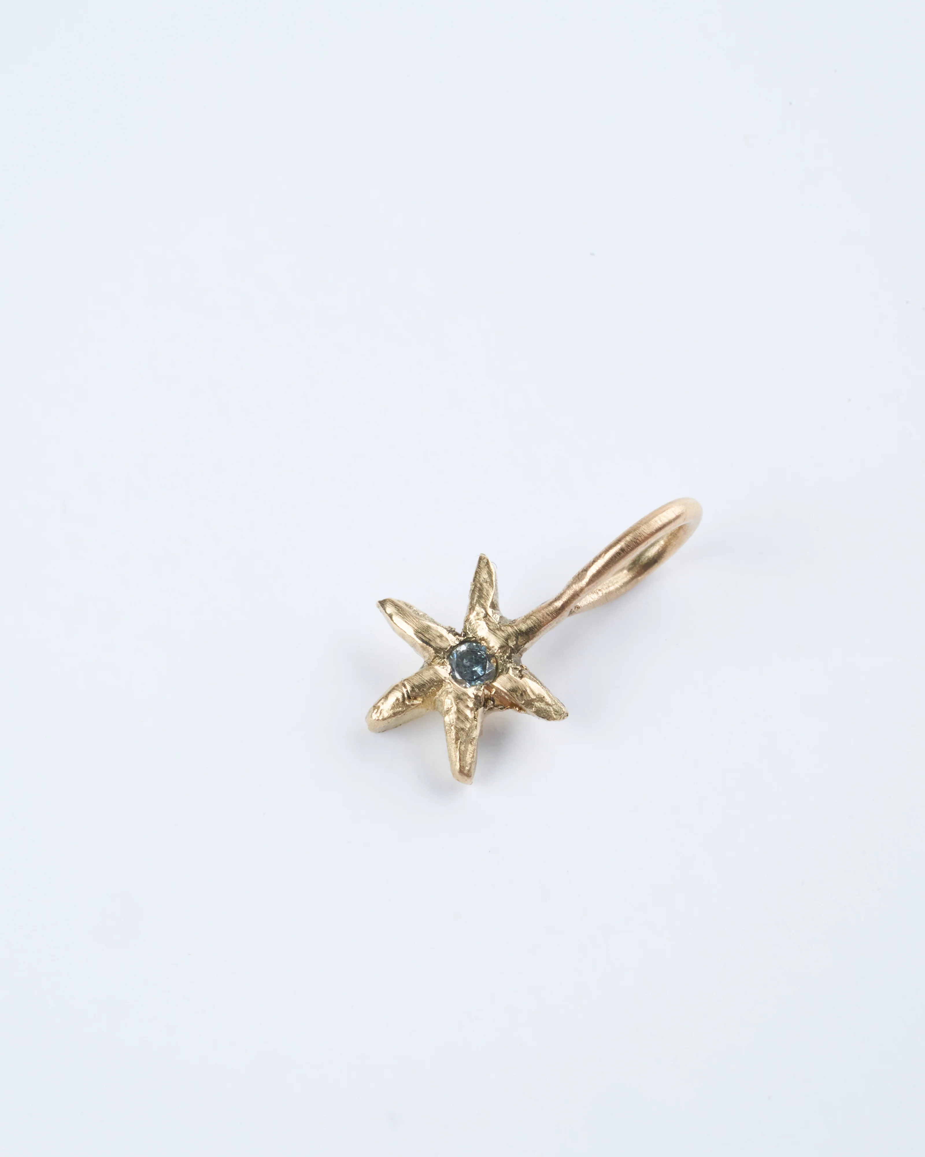 north star amulet charm - 14k yellow gold