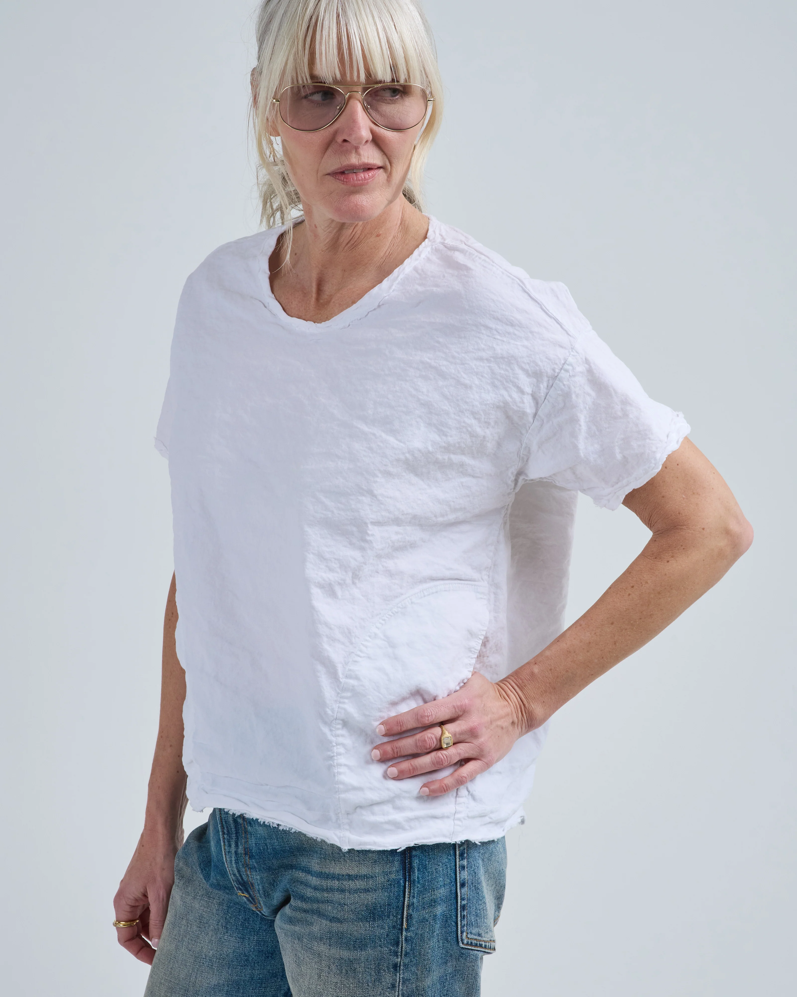 cotton wrinkled blouse - Image 4