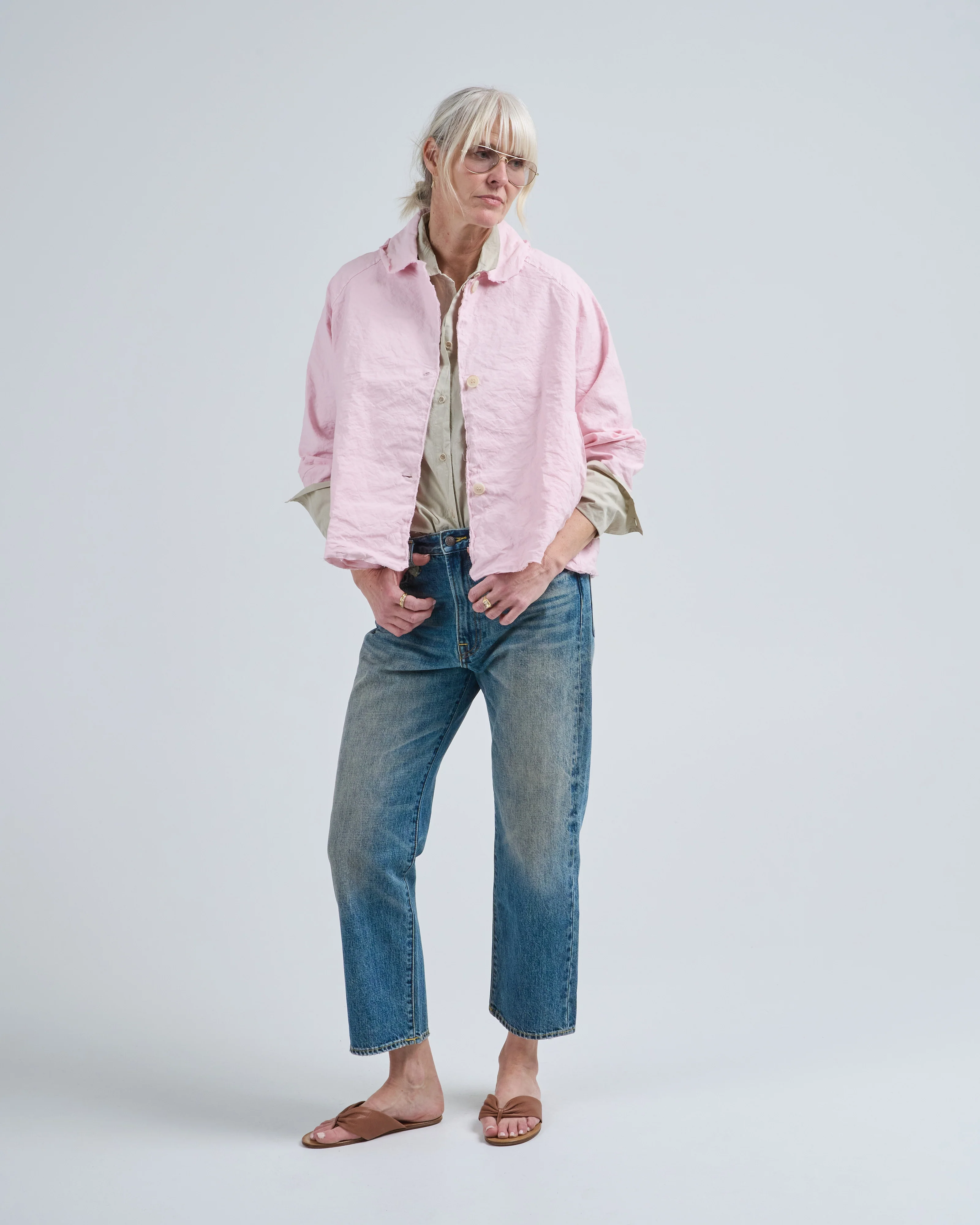 cotton wrinkled jacket - Image 2