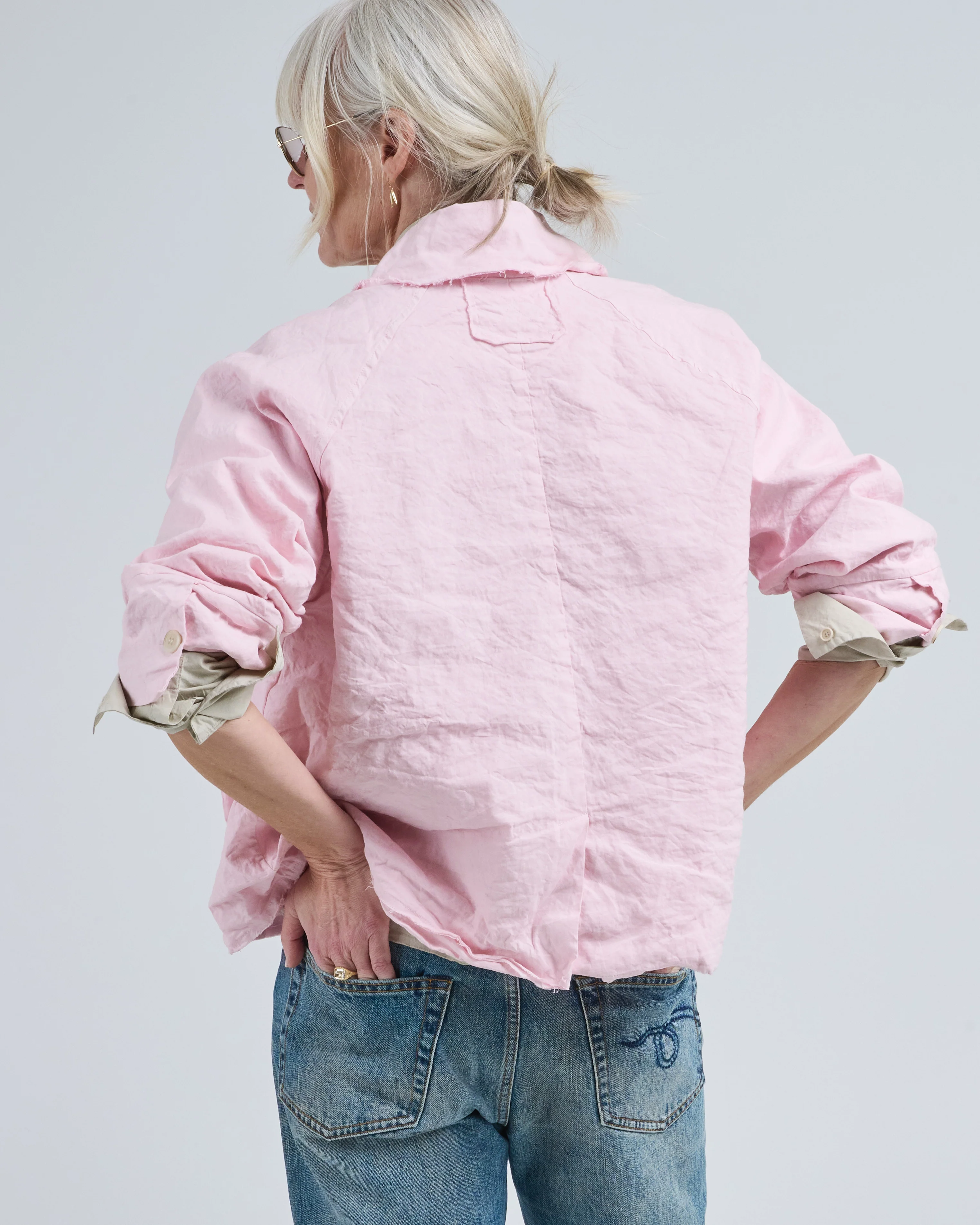 cotton wrinkled jacket - Image 4