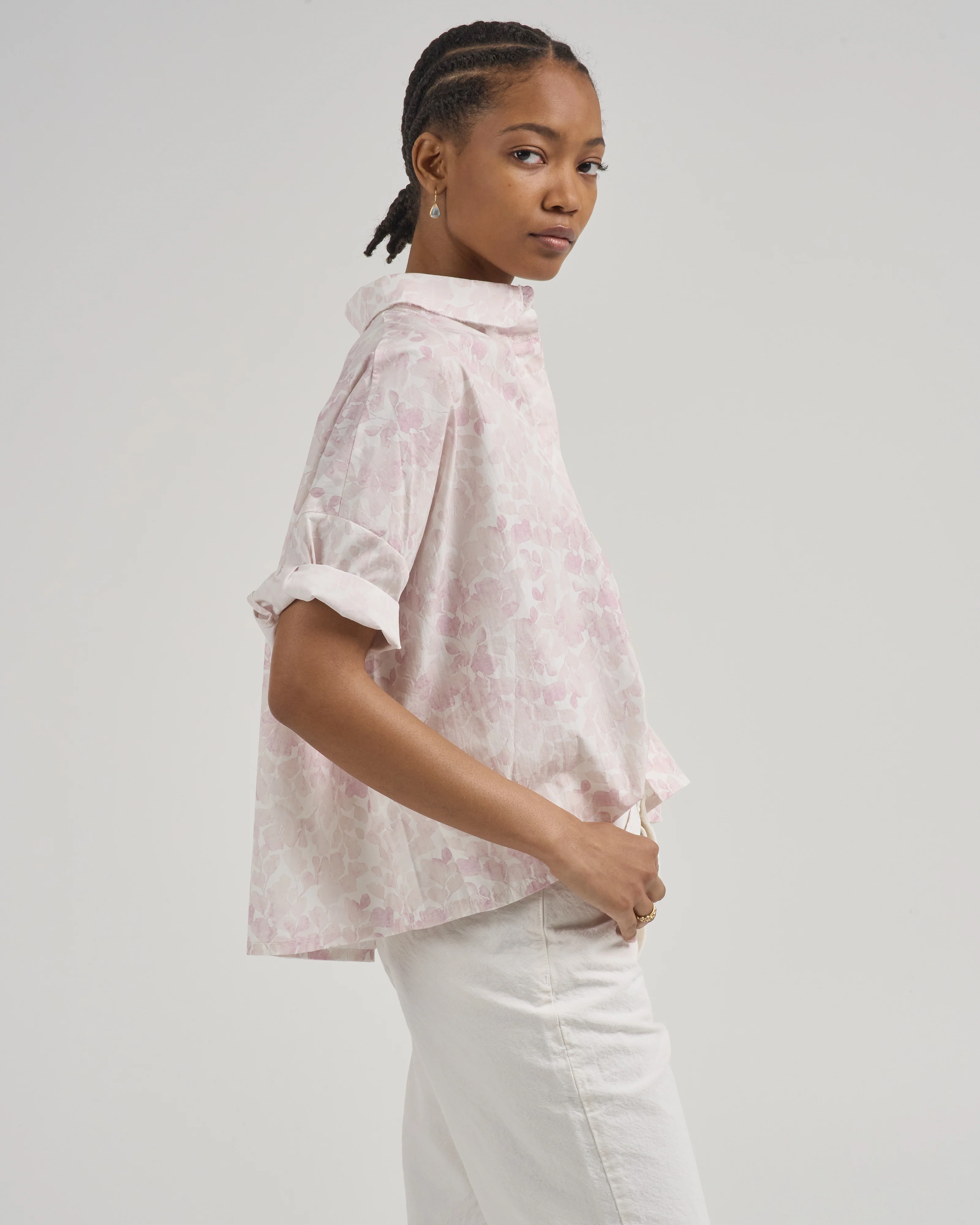 printed cotton short sleeve shirt - Image 3