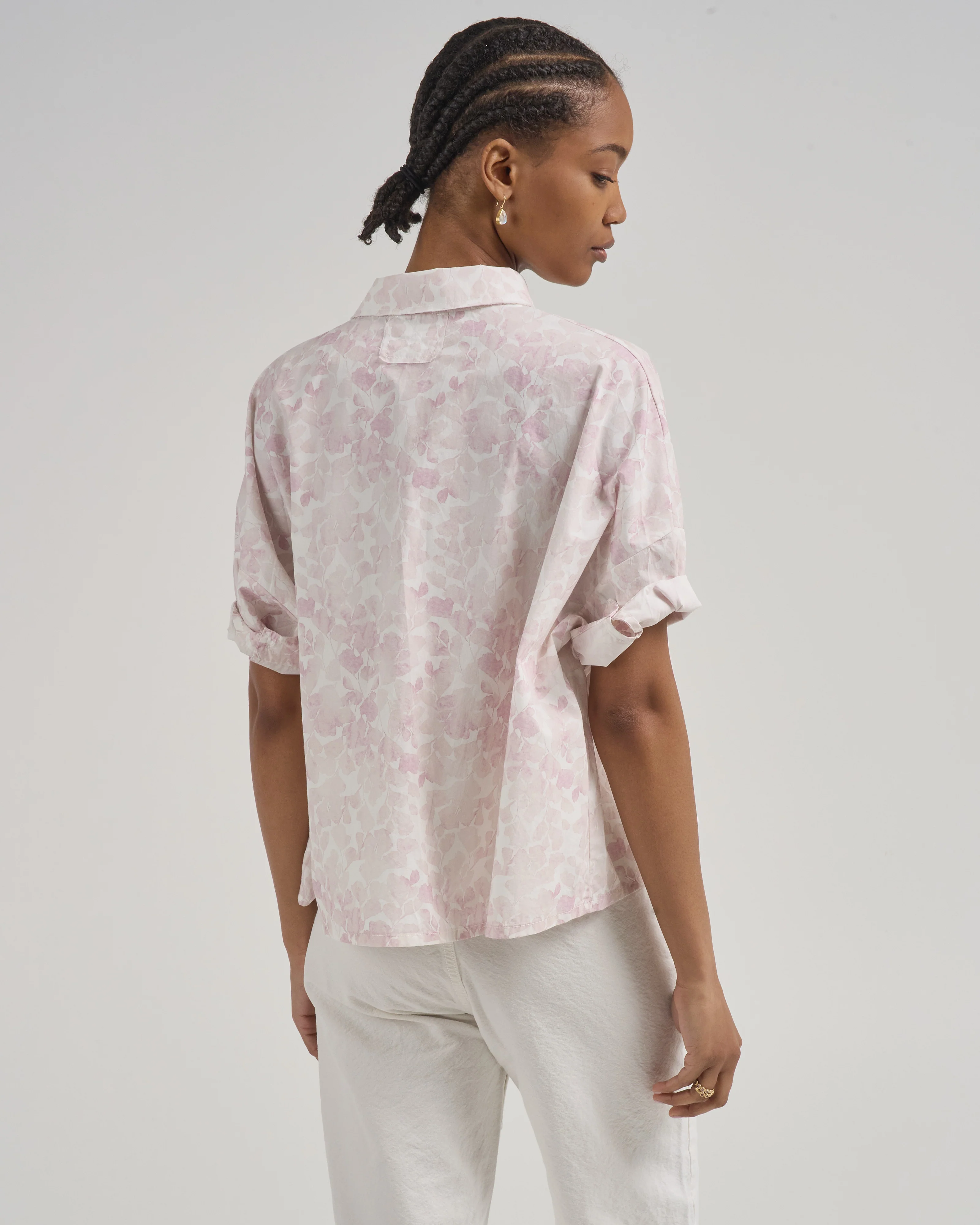printed cotton short sleeve shirt - Image 4