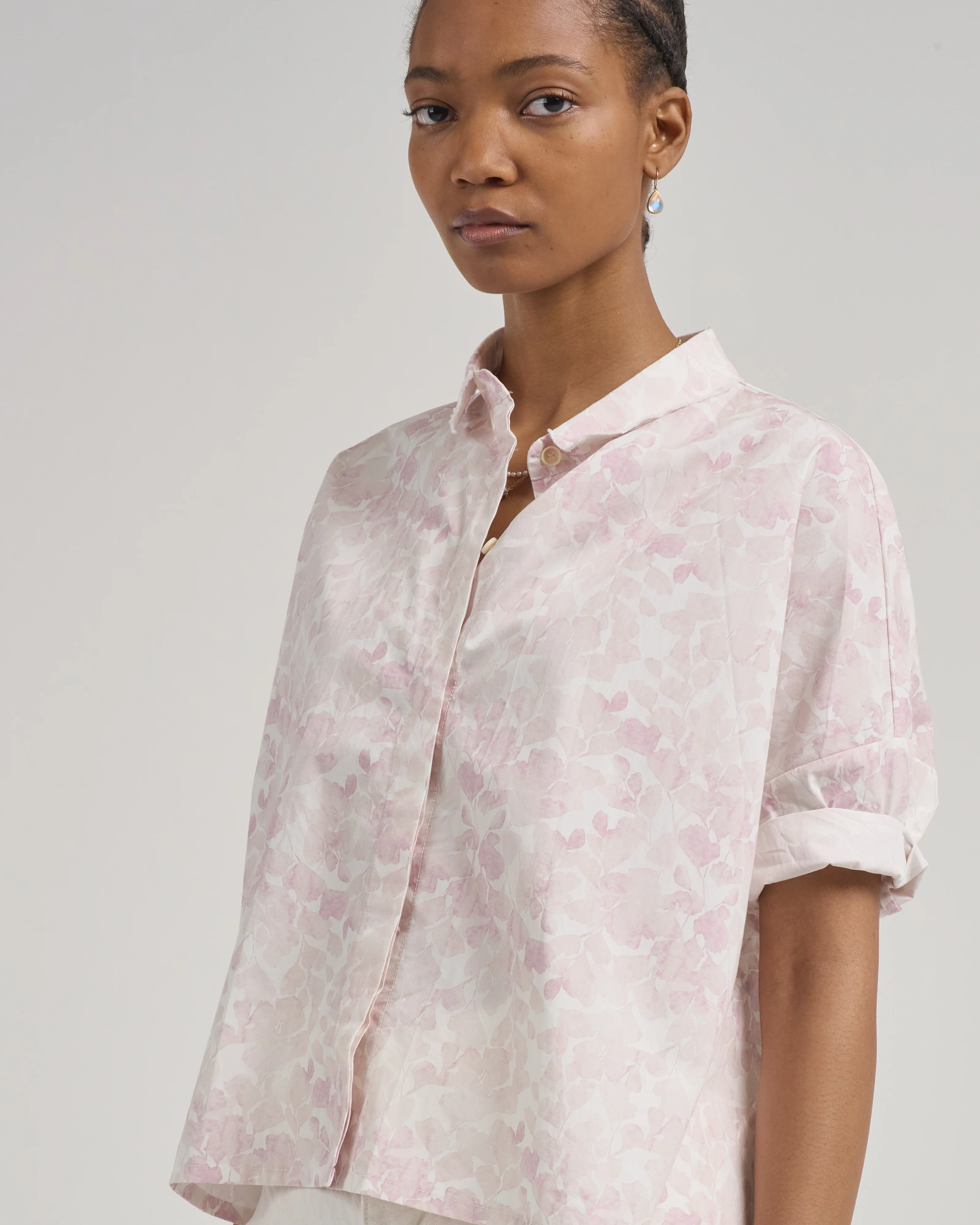 printed cotton short sleeve shirt - Image 5