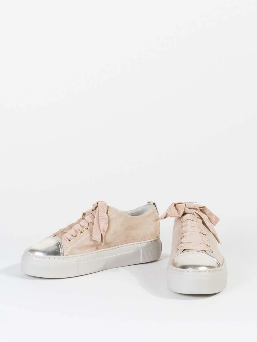 platform sneaker - gold marble - Image 3