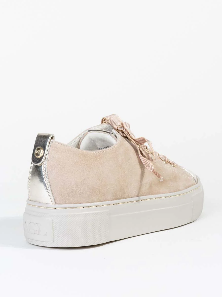 platform sneaker - gold marble - Image 4