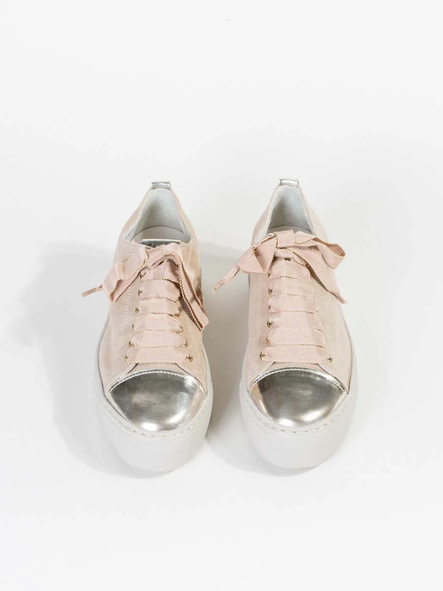 platform sneaker - gold marble - Image 6