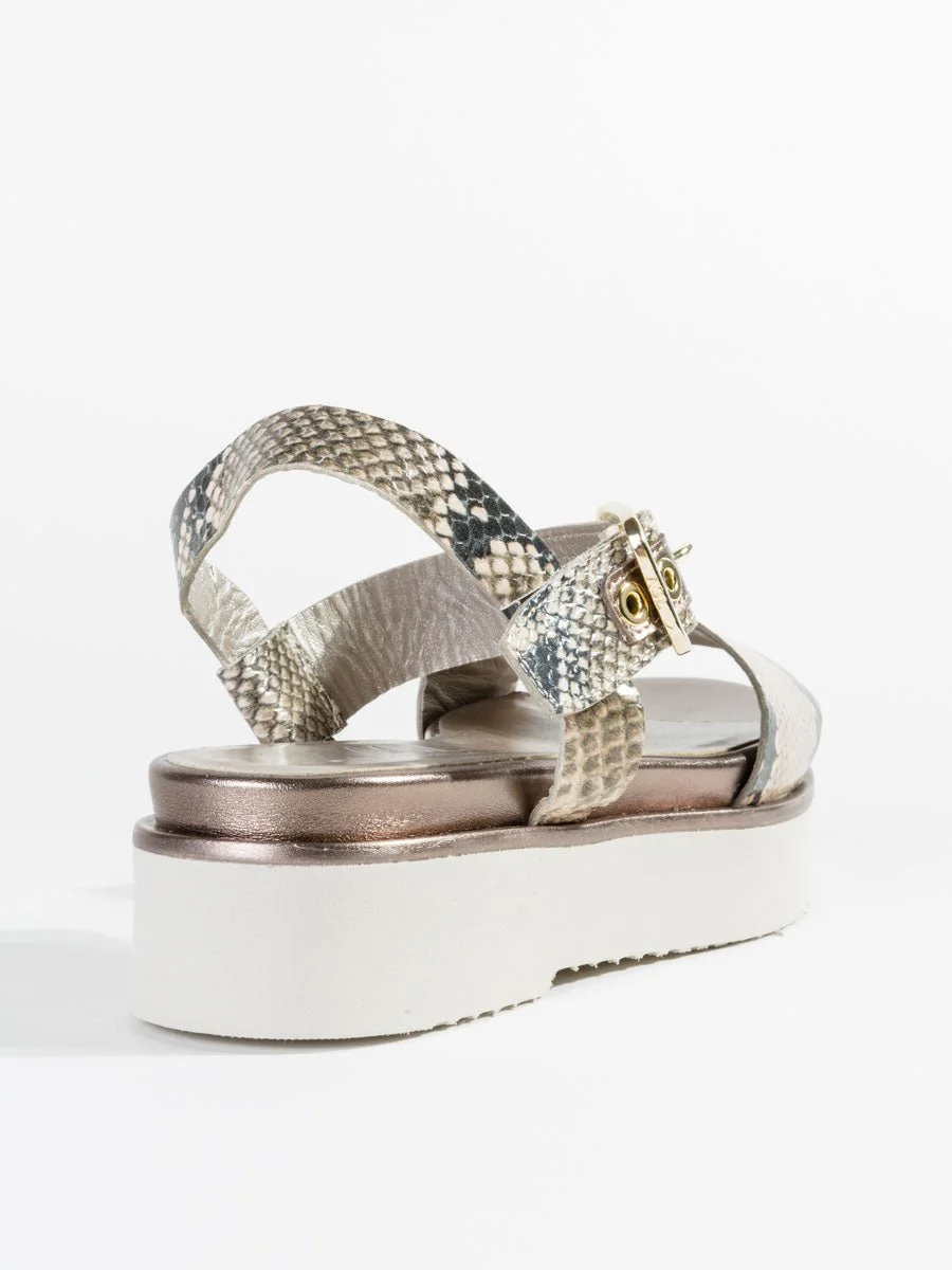 tall wedge sandal - dusty - Image 3