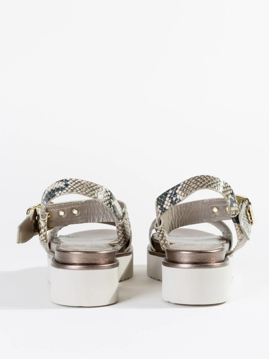 tall wedge sandal - dusty - Image 4