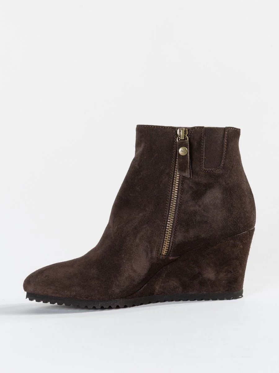 velour wedge - brown - Image 2