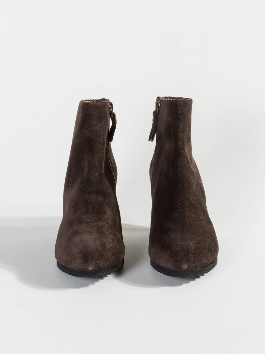 velour wedge - brown - Image 3