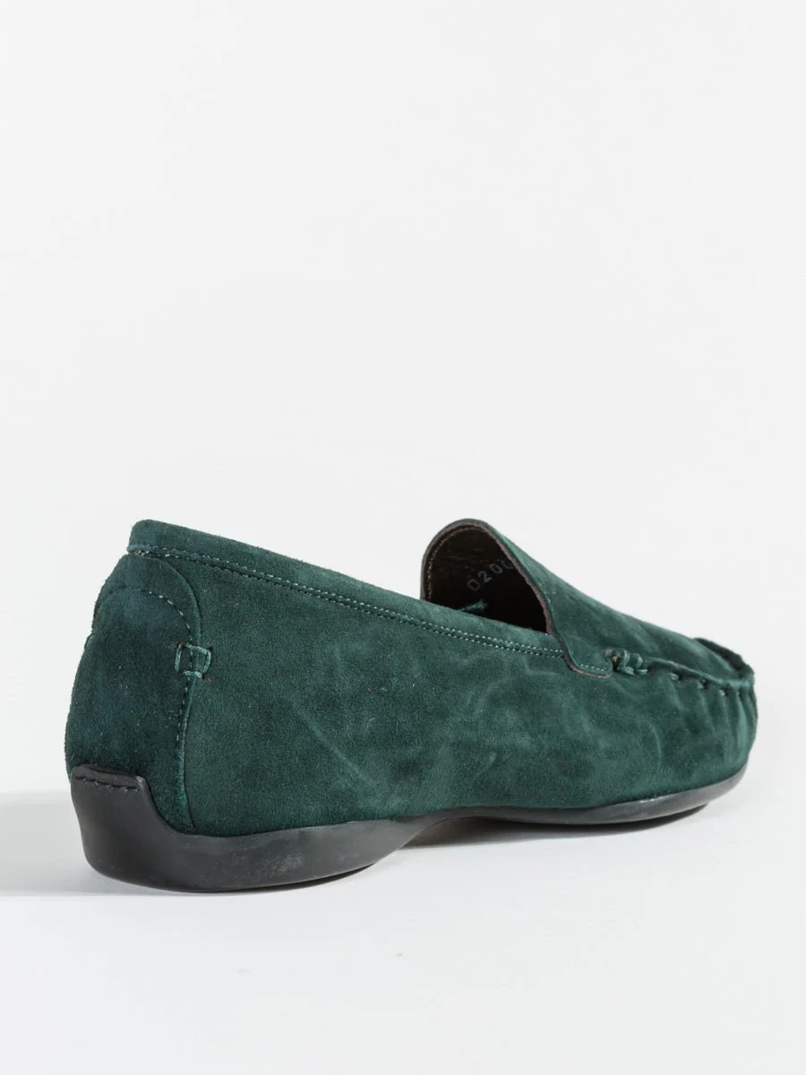 velour moccasin - emerald - Image 3