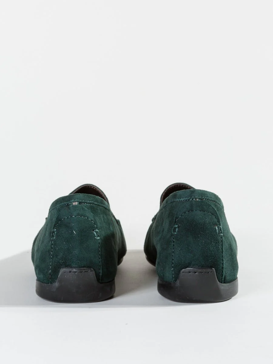 velour moccasin - emerald - Image 4