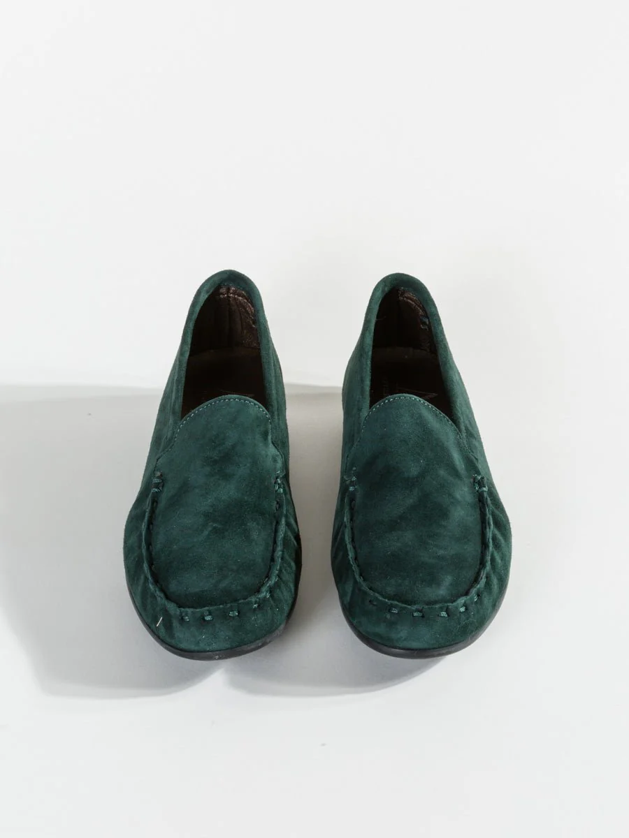 velour moccasin - emerald - Image 5