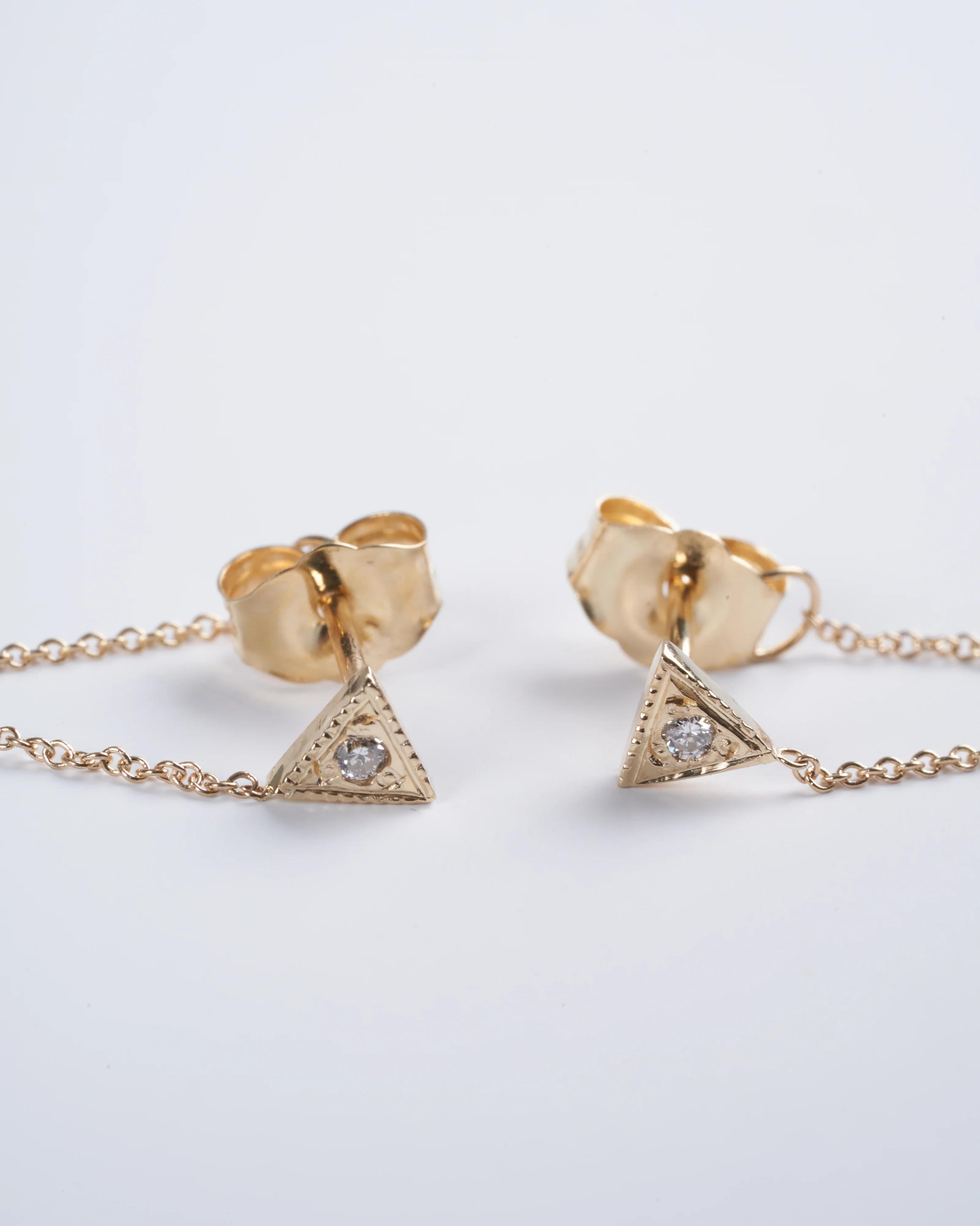 chain earrings - gold - Image 2