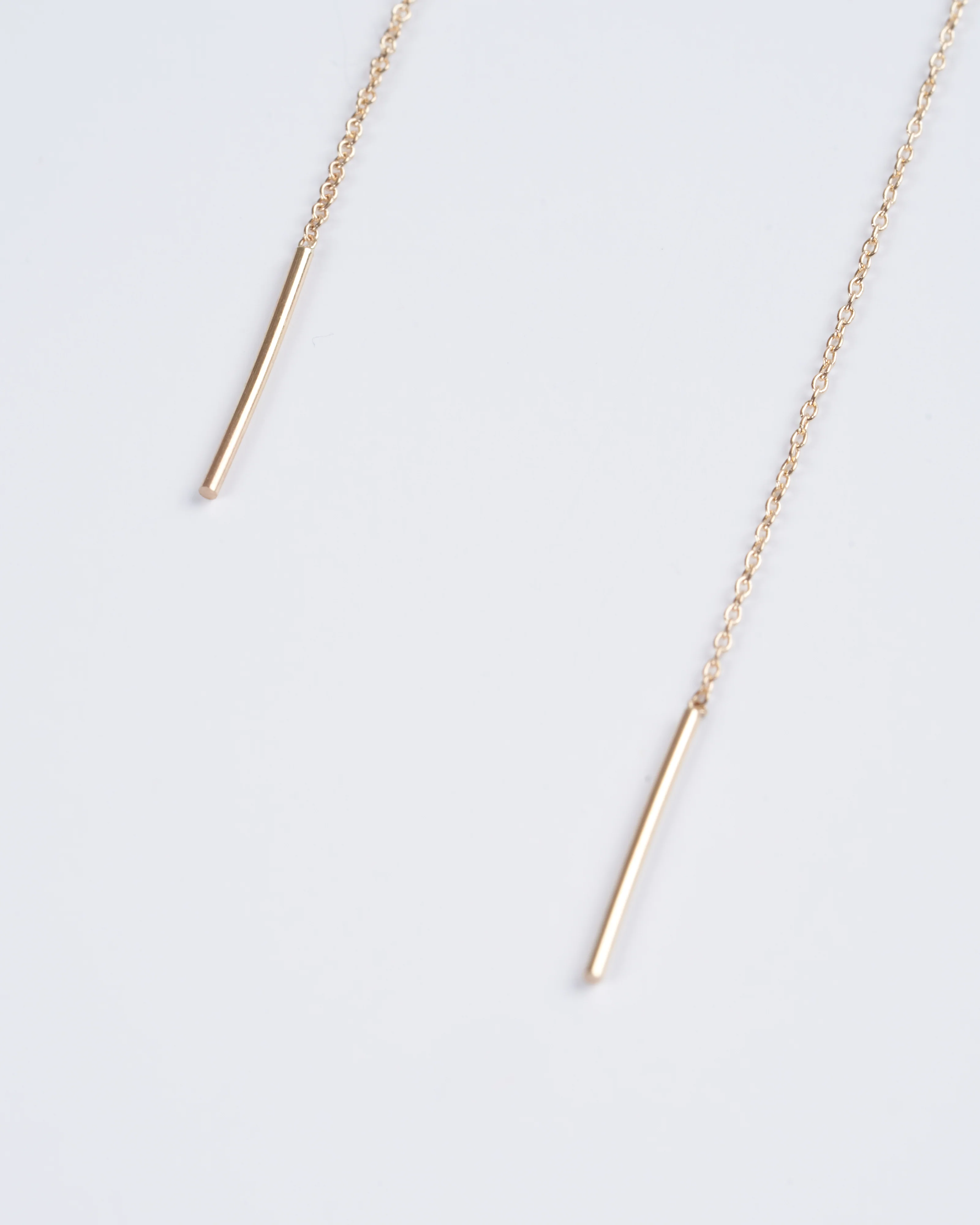 snake threader earrings - gold - Image 3