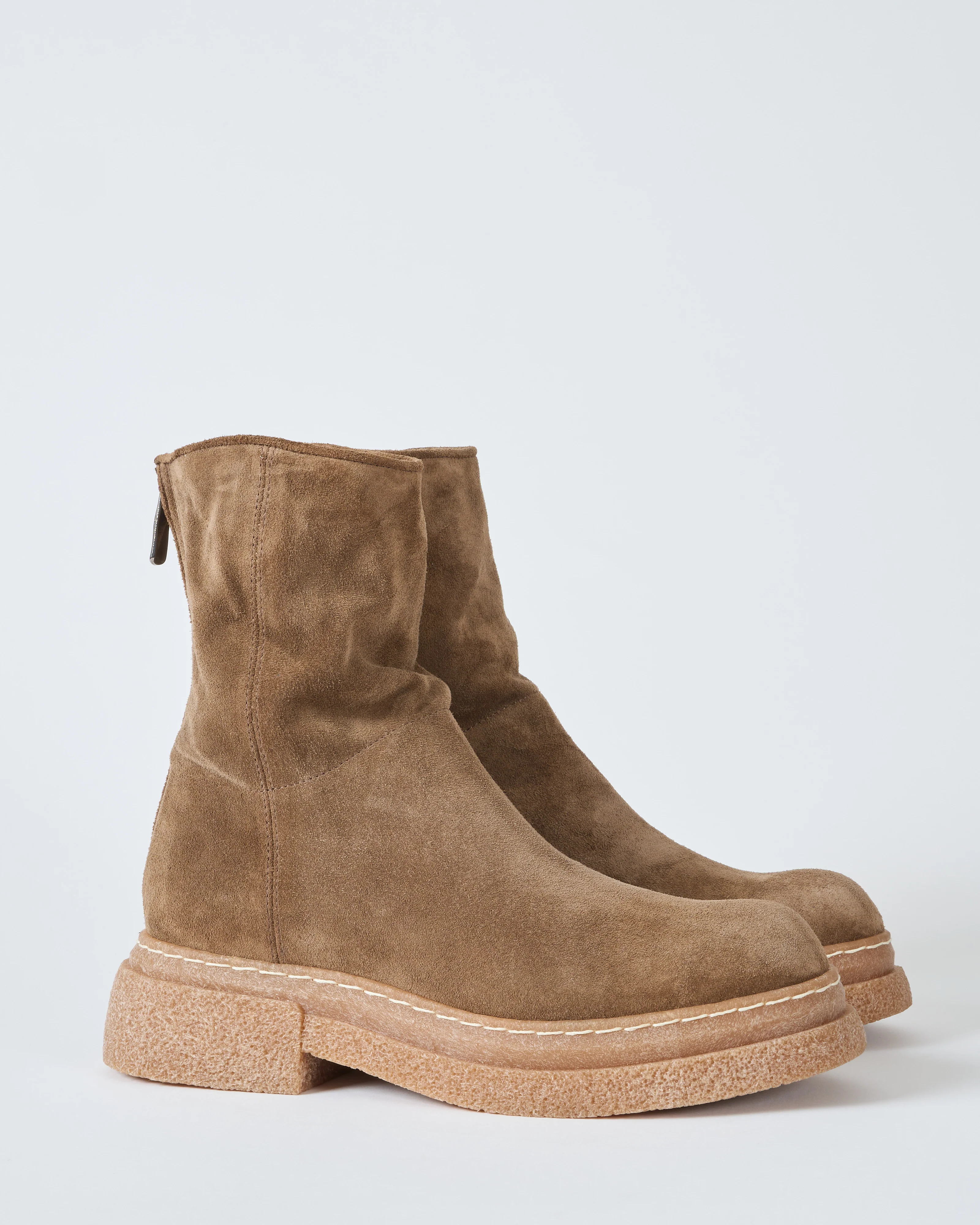 crepe bottom boot w/ back zipper - Image 4