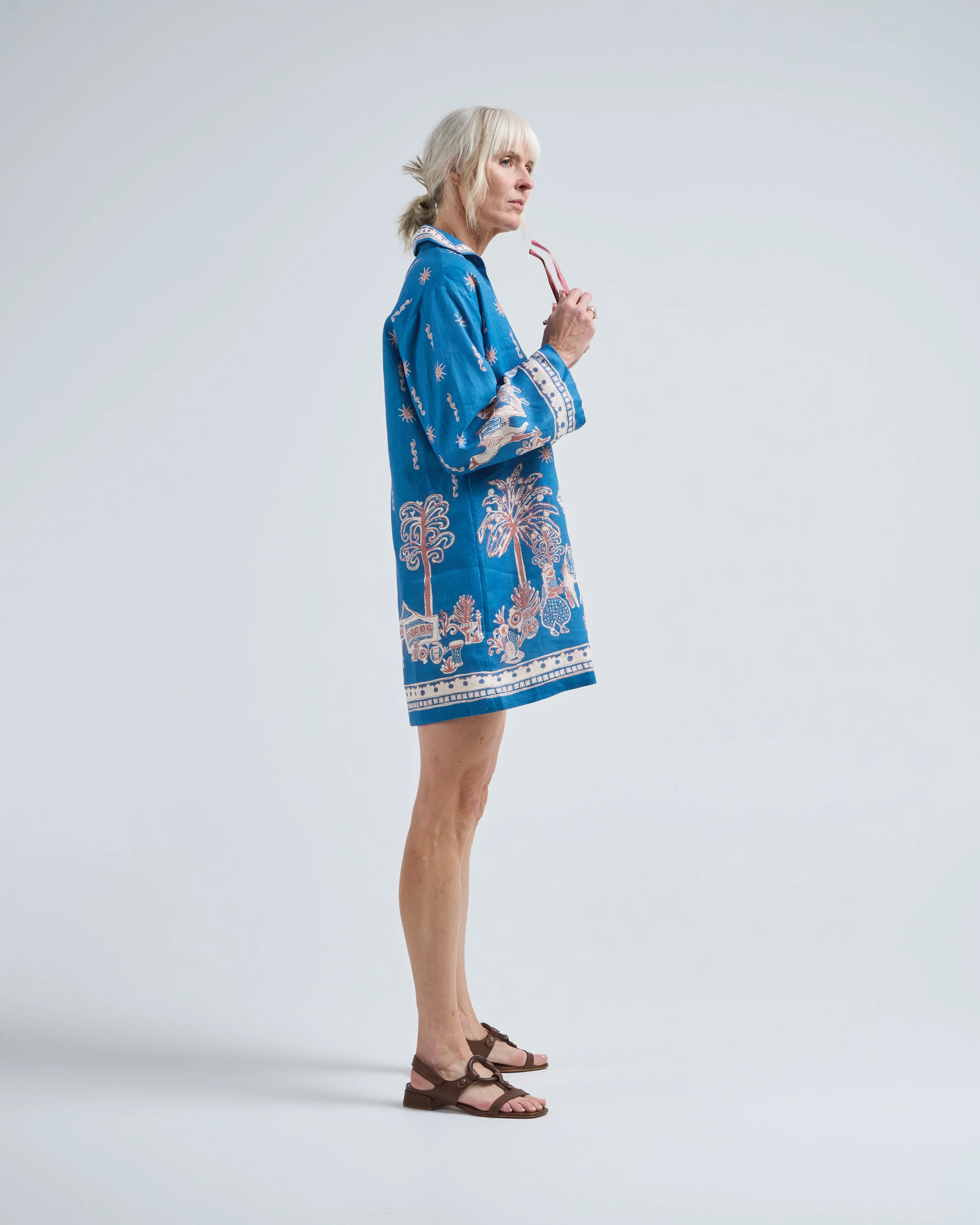 acacia long sleeve mini dress - Image 3