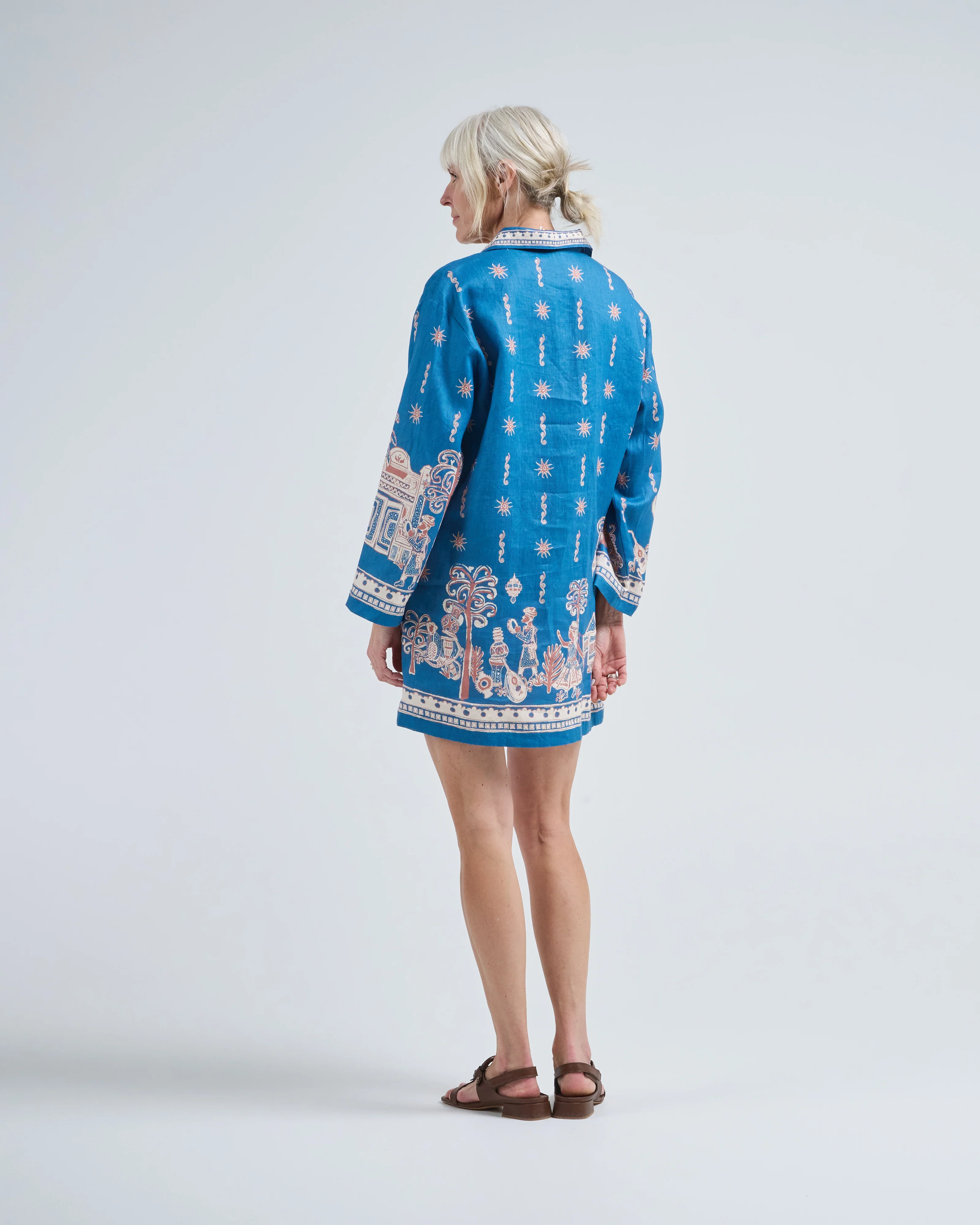 acacia long sleeve mini dress - Image 4