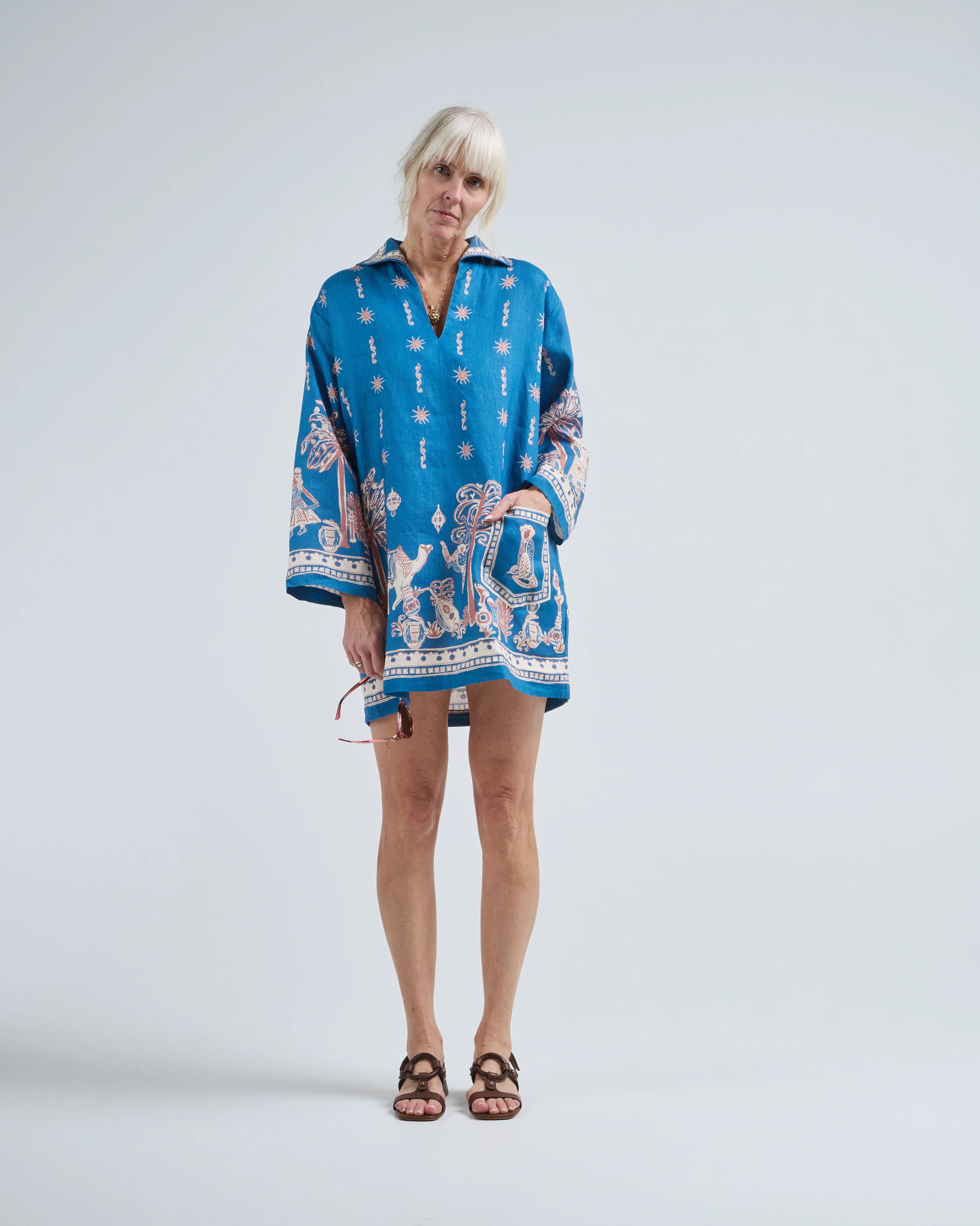 acacia long sleeve mini dress - Image 5