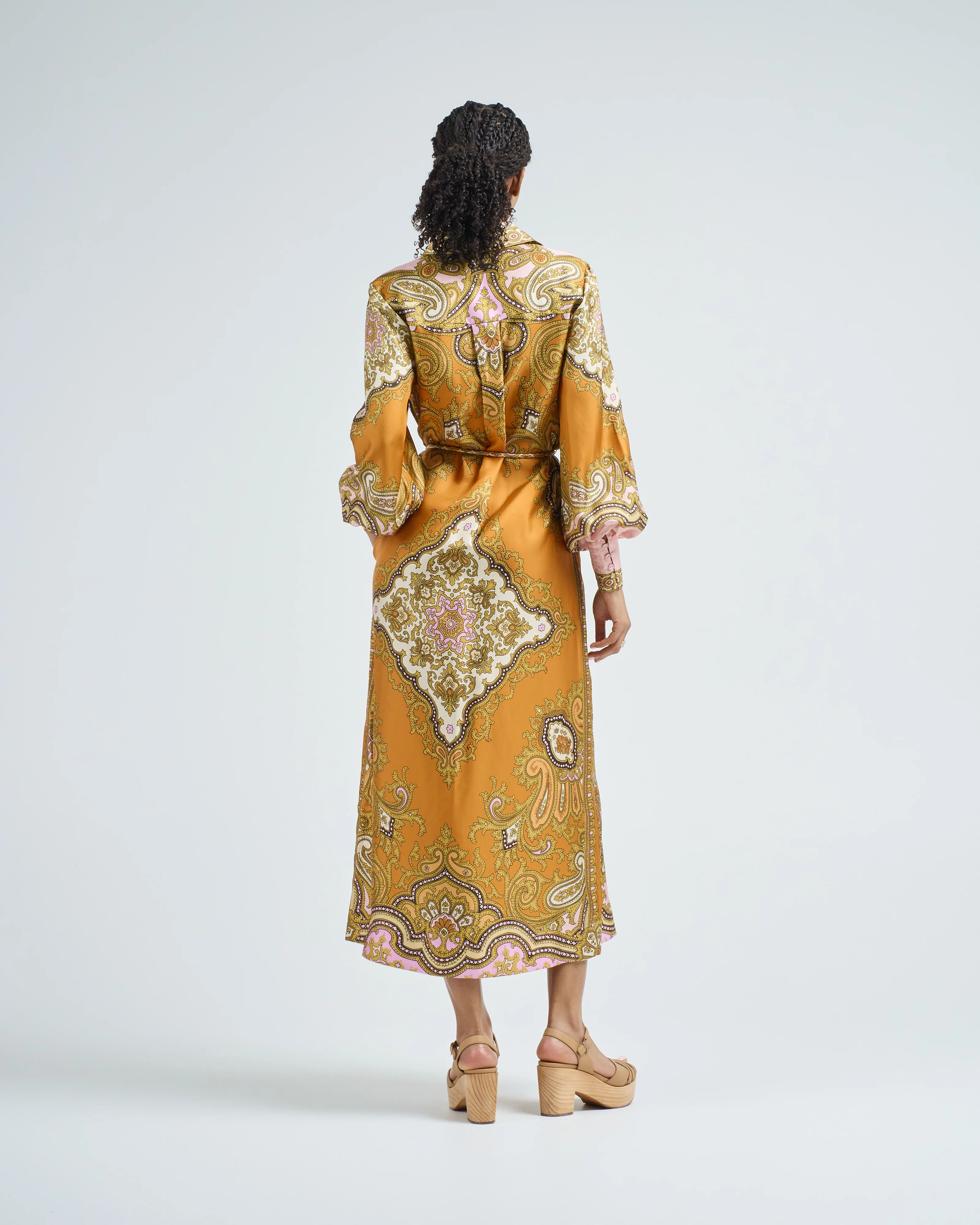 clemenza silk shirtdress - Image 5