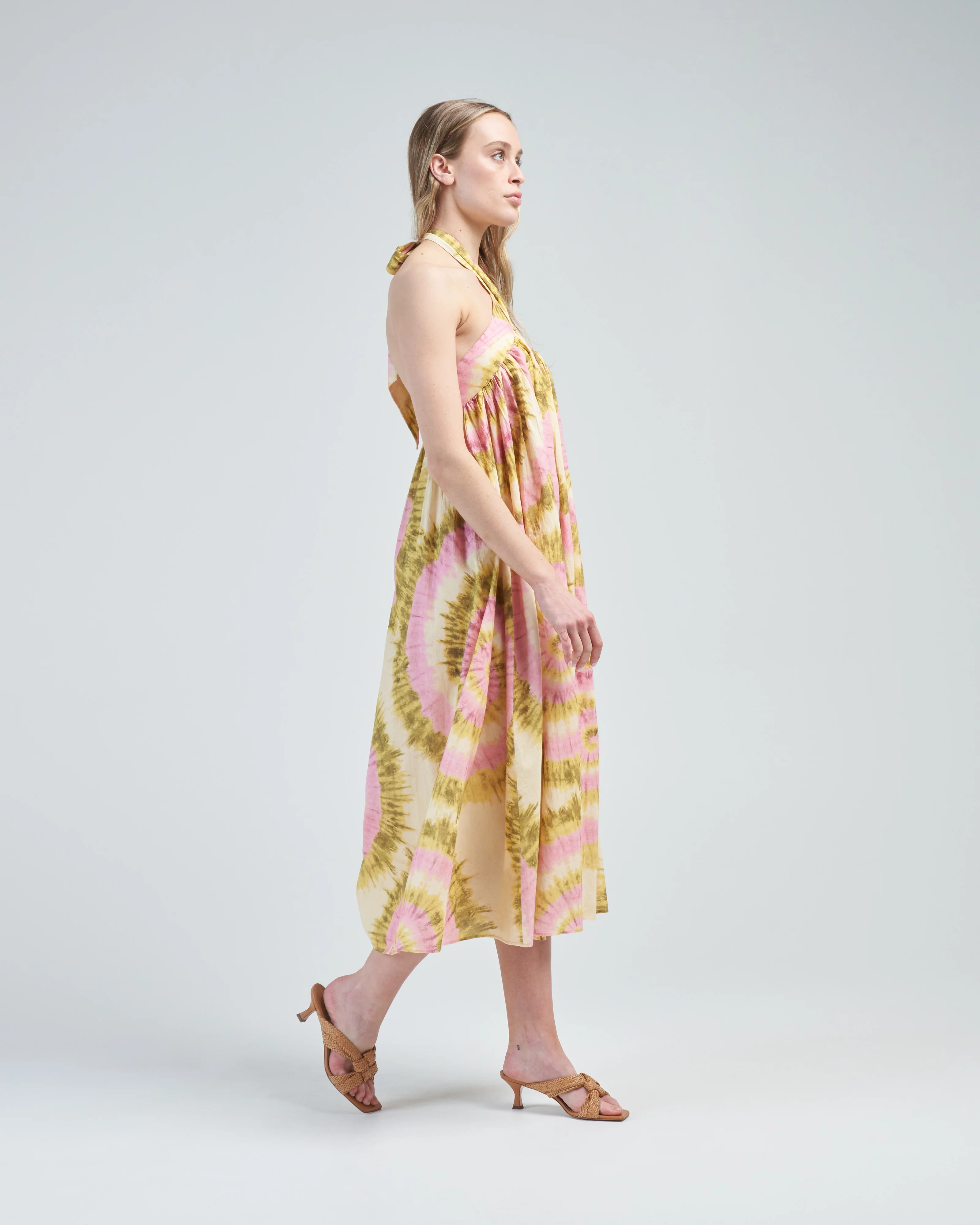 flash tie neck midi dress - Image 4