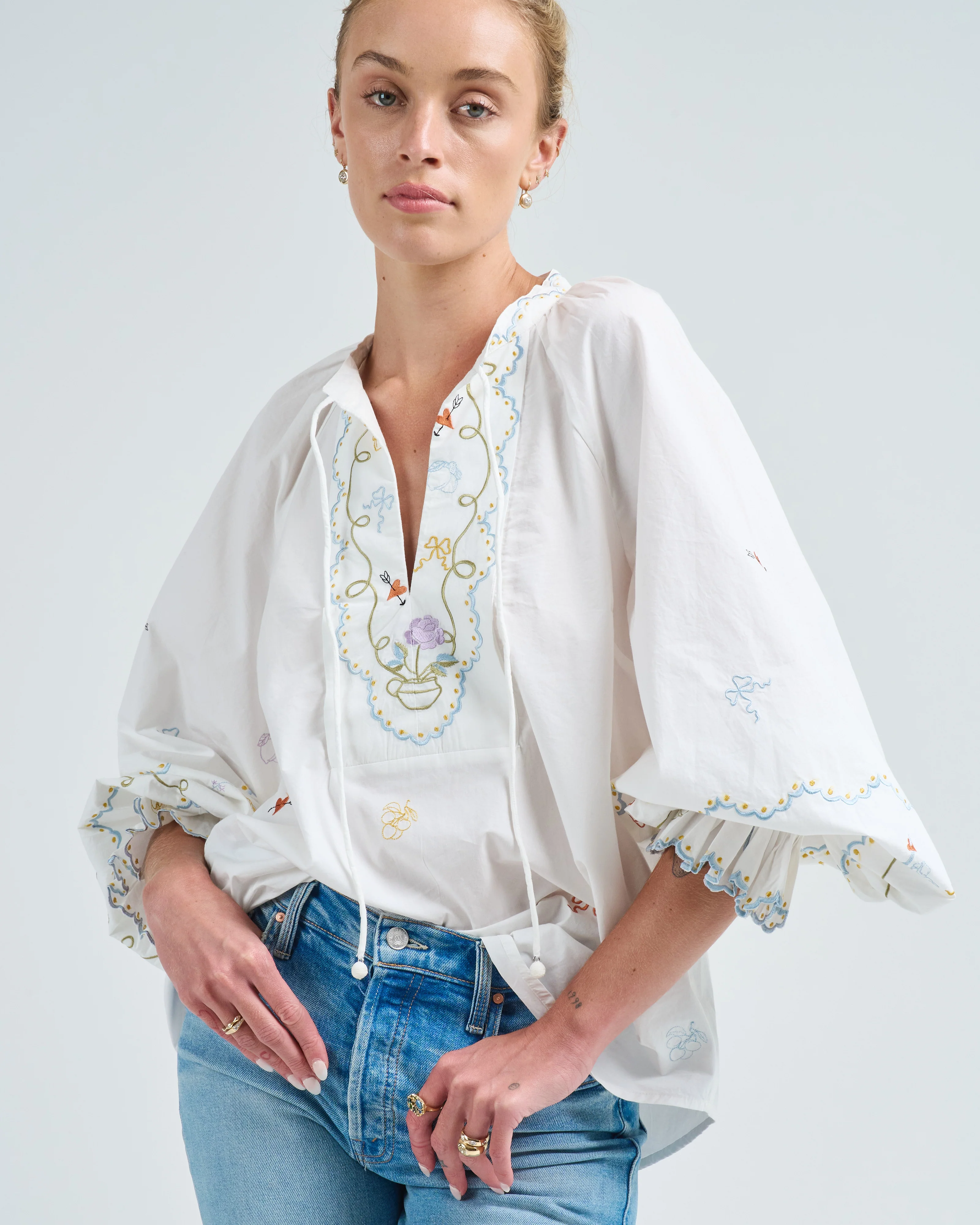 giulia embroidered blouse