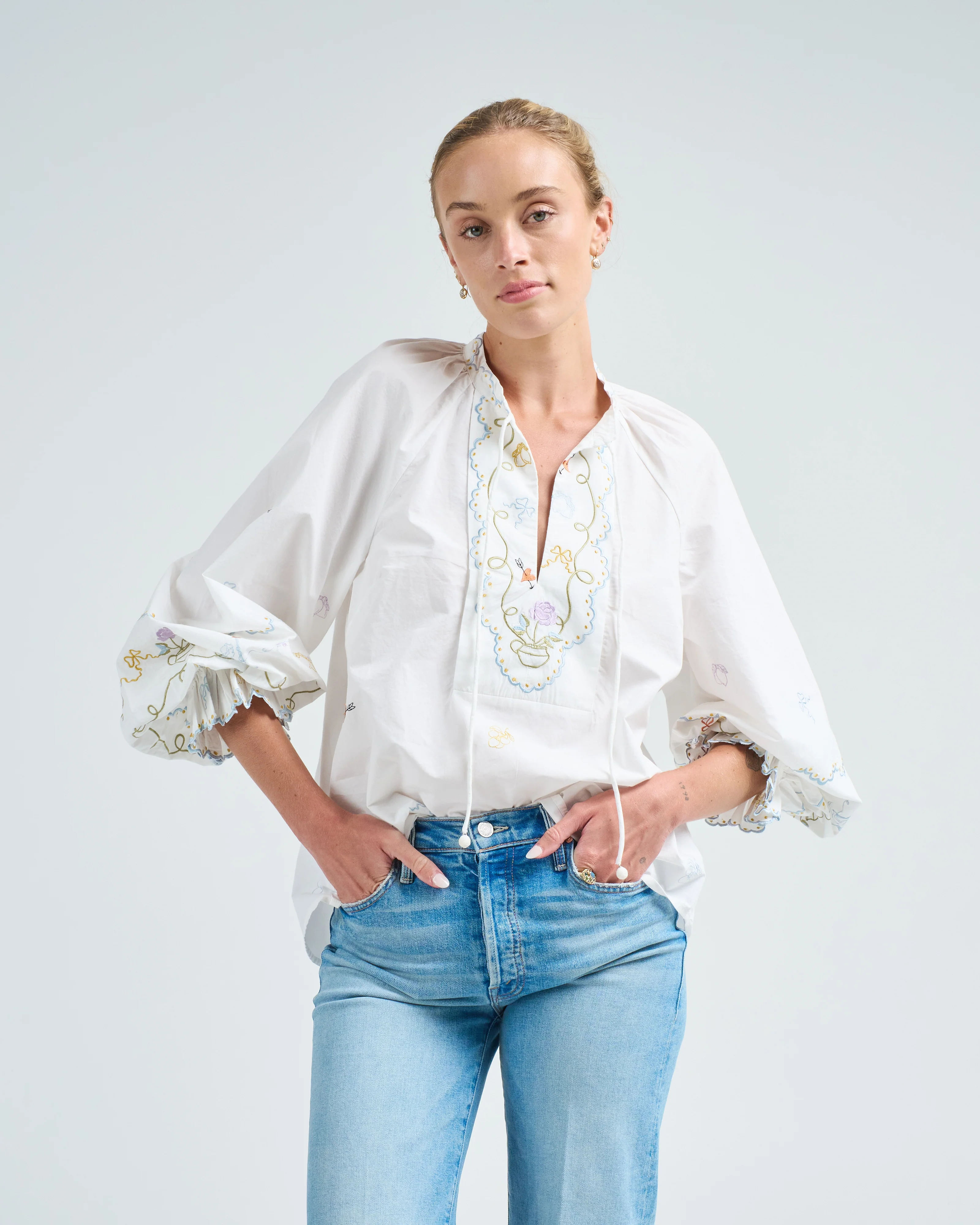 giulia embroidered blouse - Image 3